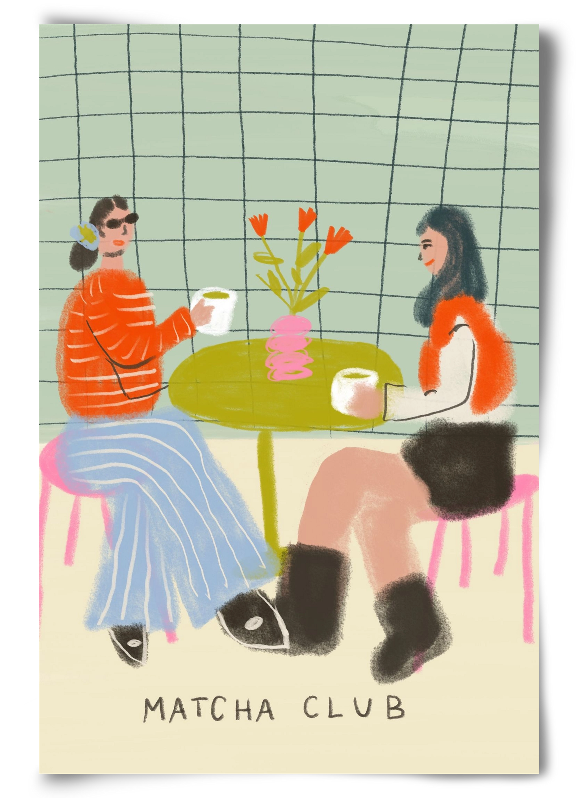 Matcha Club, 60x90 cm, Keret nélkül