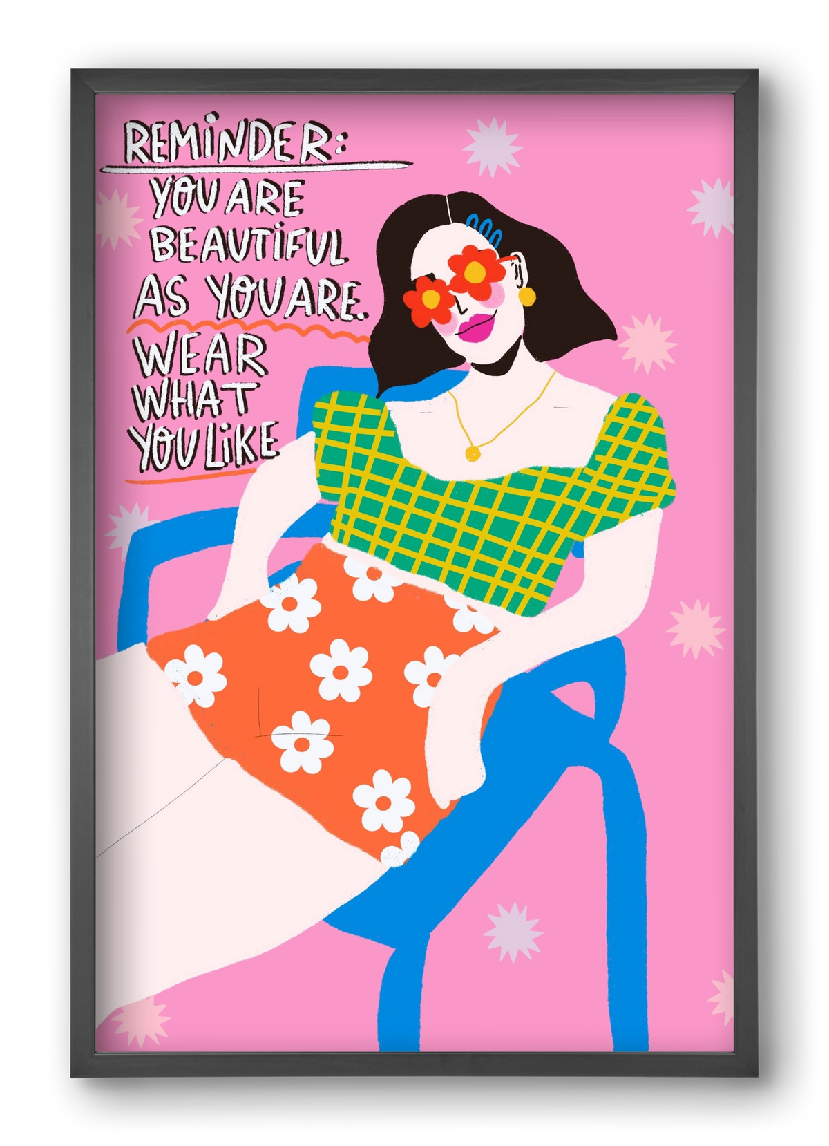 Wear what you like , 40x60 cm (40x60 cm), Fekete keret