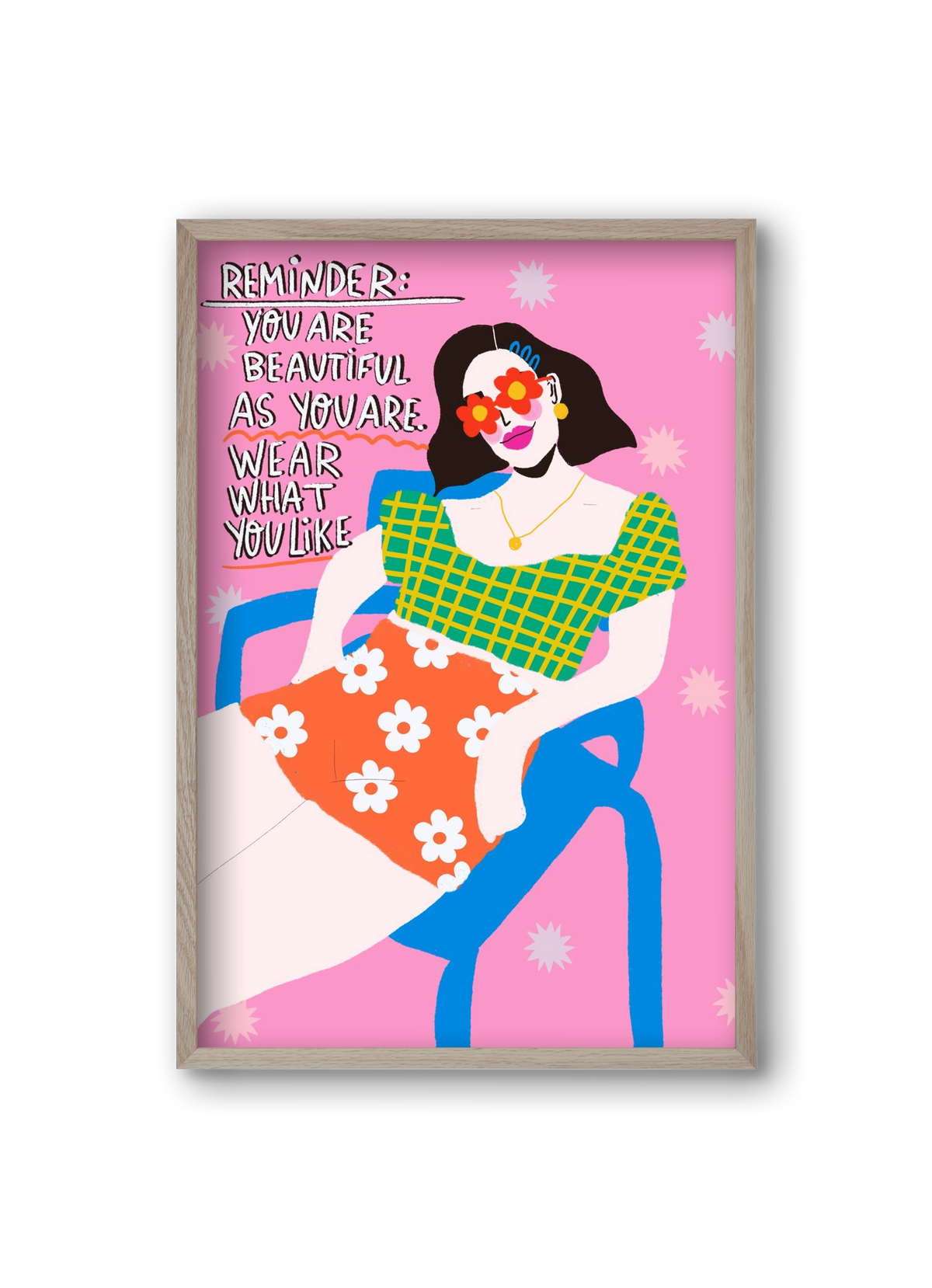 Wear what you like , 20x30 cm (20x30 cm), Tölgy keret