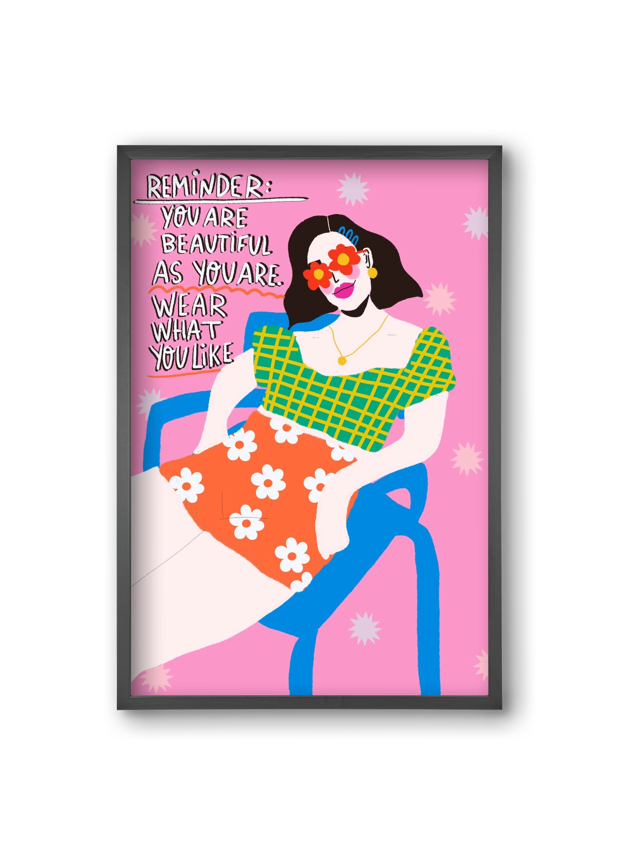 Wear what you like , 20x30 cm (20x30 cm), Fekete keret