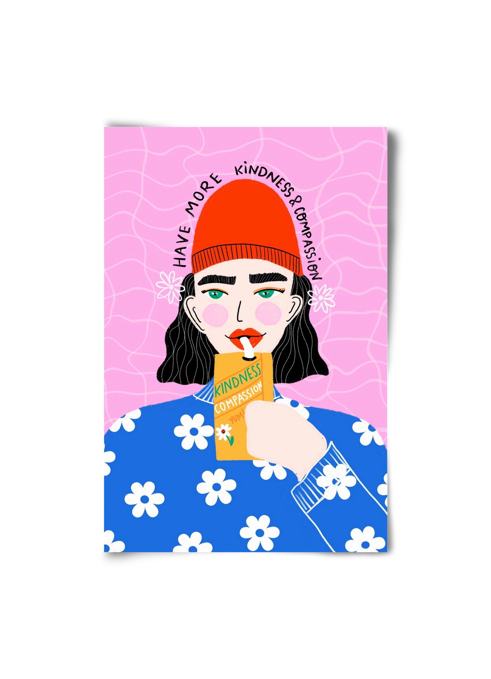 More kindness and compassion , 20x30 cm, Keret nélkül