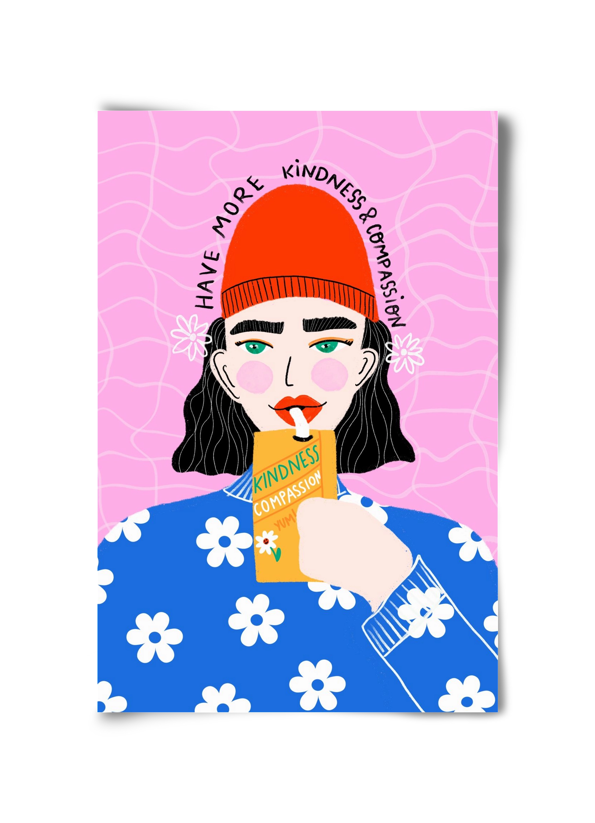 More kindness and compassion , 30x45 cm, Keret nélkül
