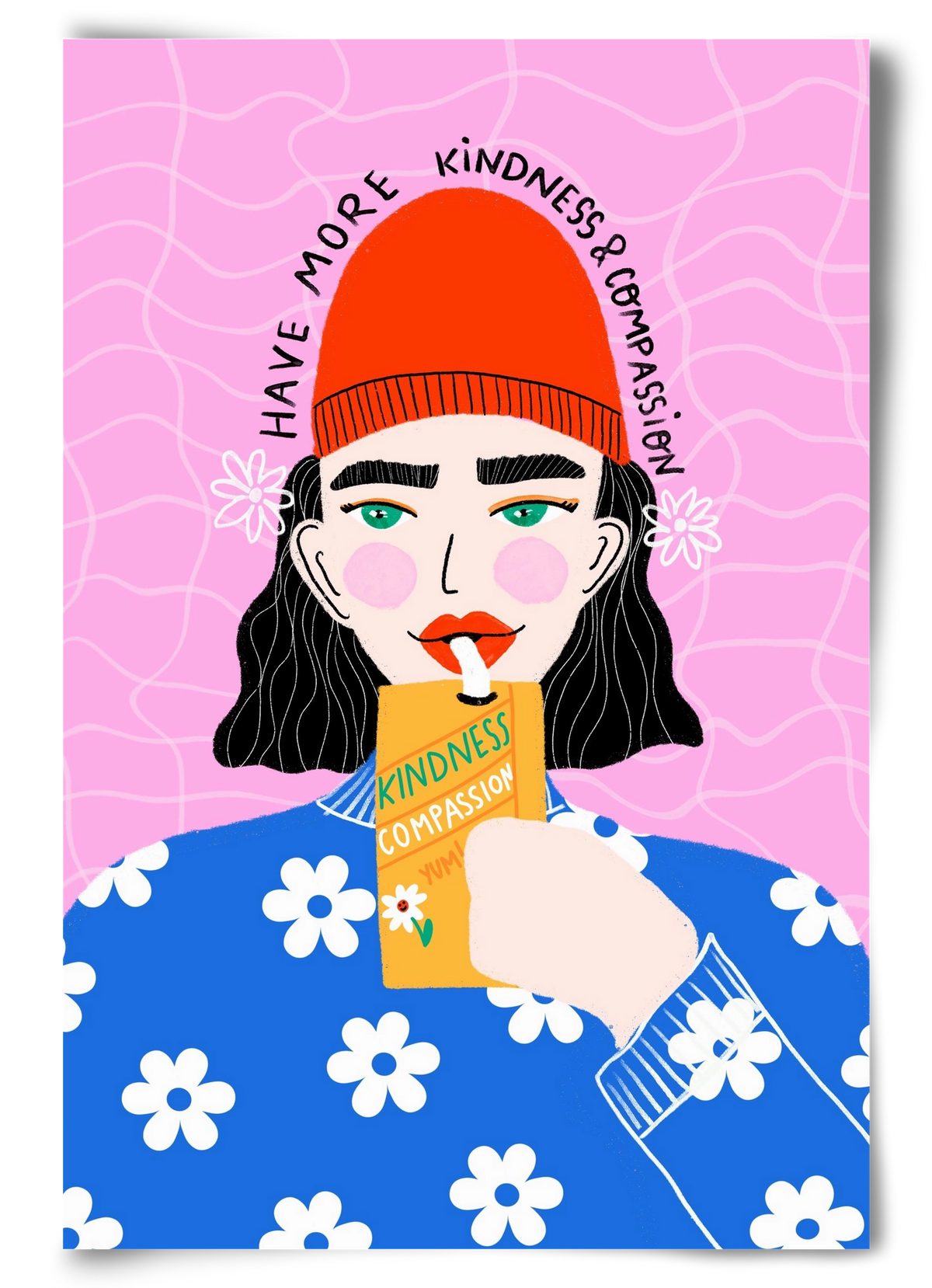 More kindness and compassion , 60x90 cm, Keret nélkül