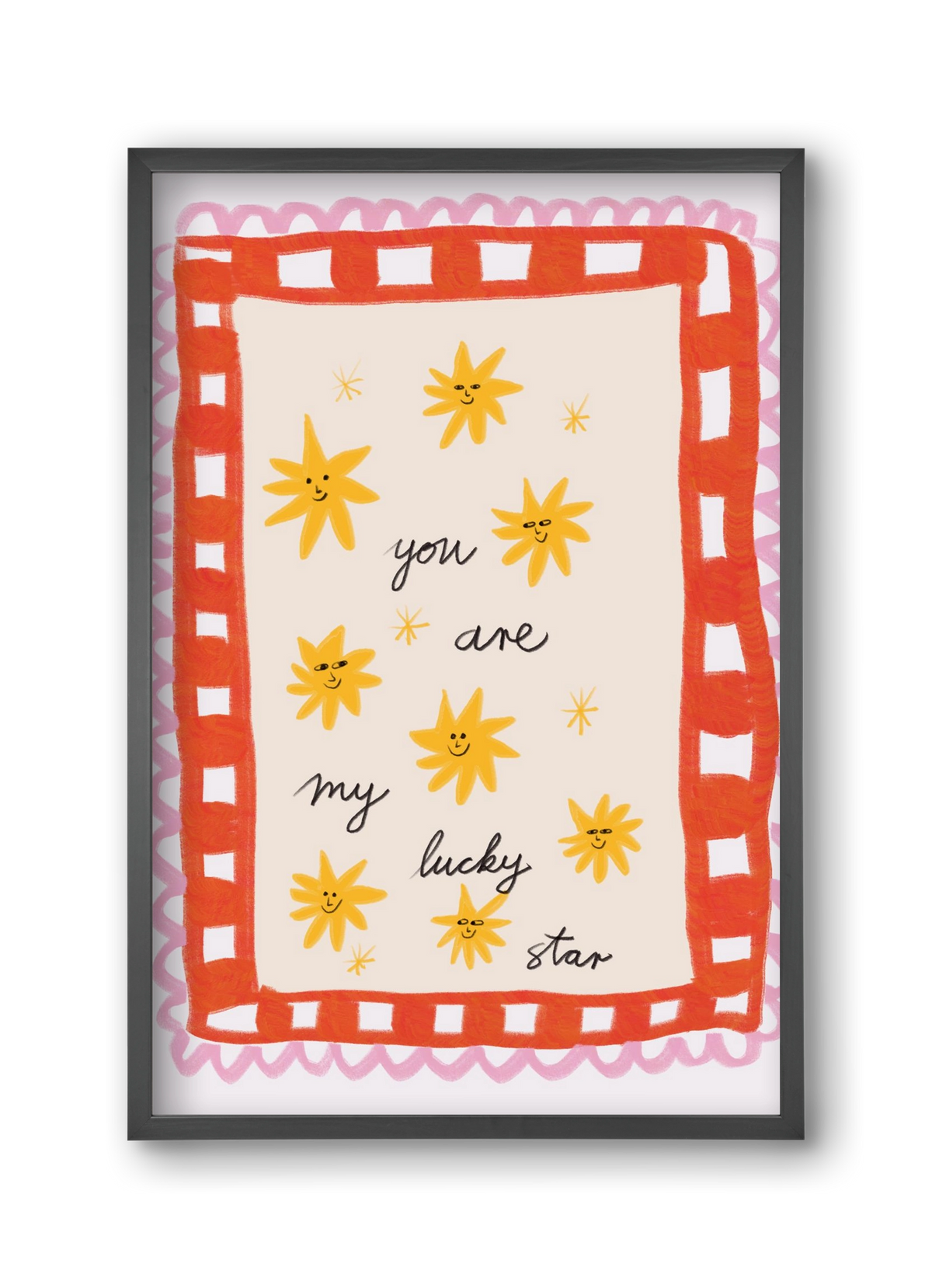 Lucky Star, 30x45 cm (30x45 cm), Fekete keret