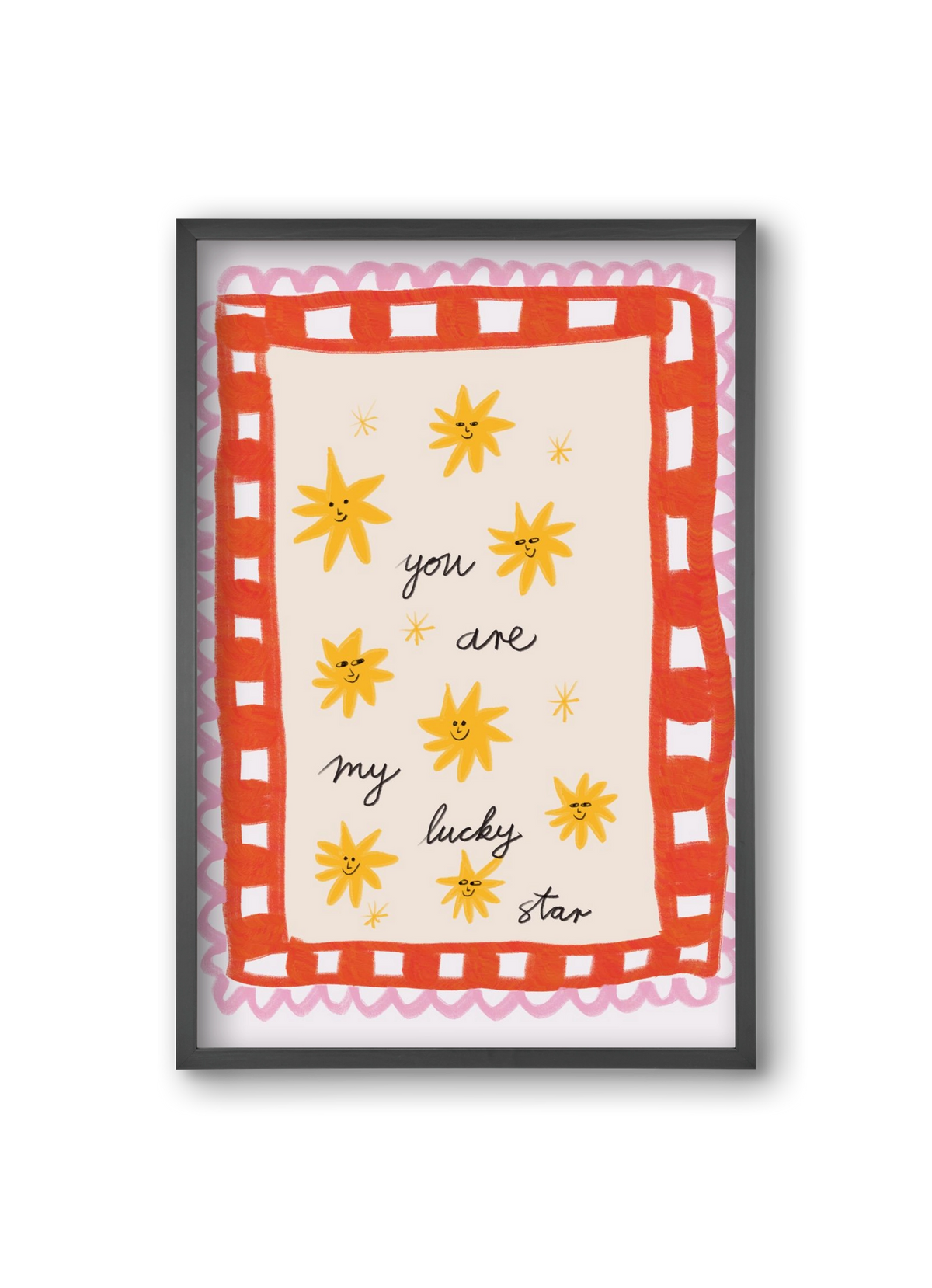 Lucky Star, 20x30 cm (20x30 cm), Fekete keret
