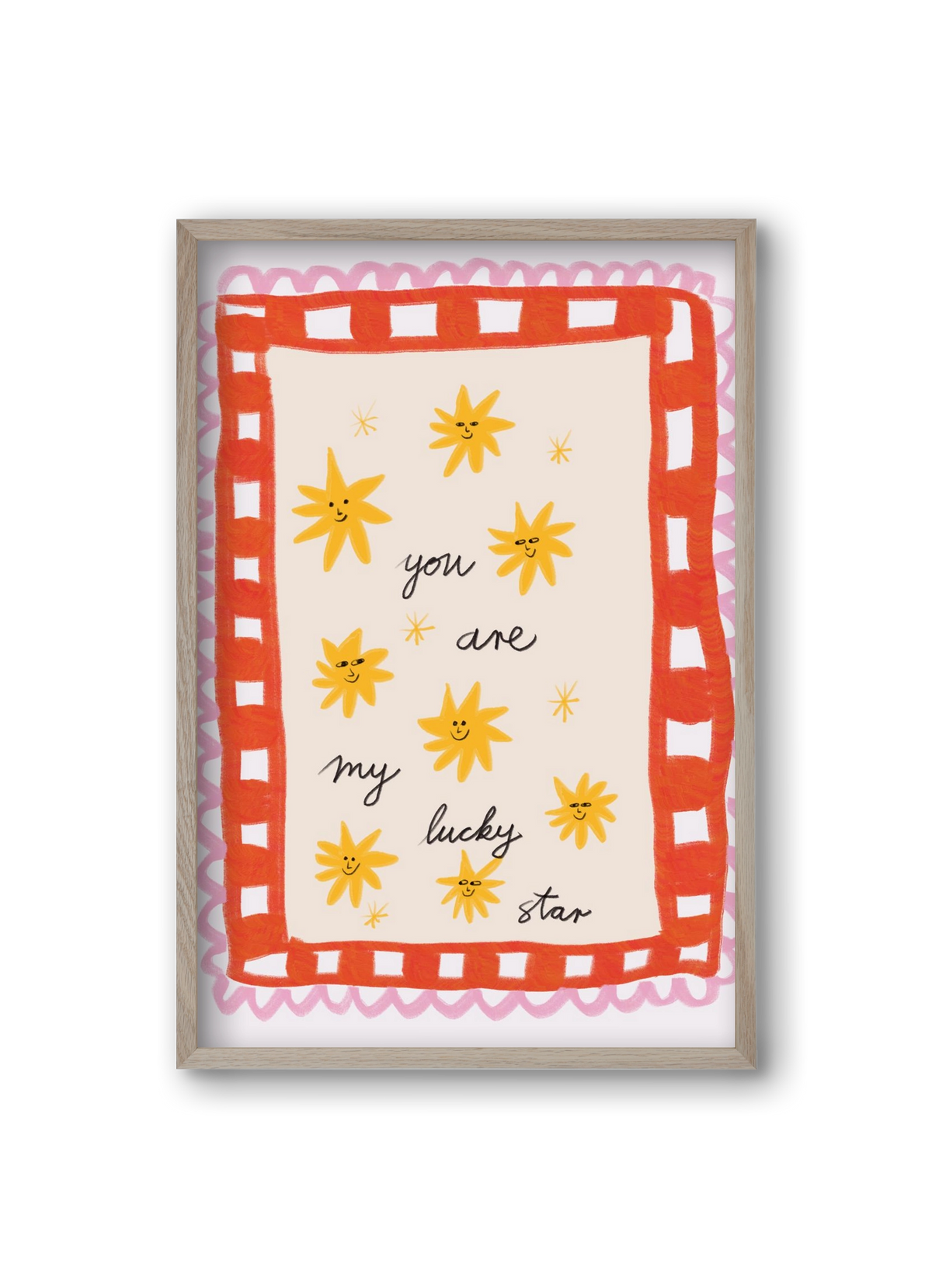 Lucky Star, 20x30 cm (20x30 cm), Tölgy keret