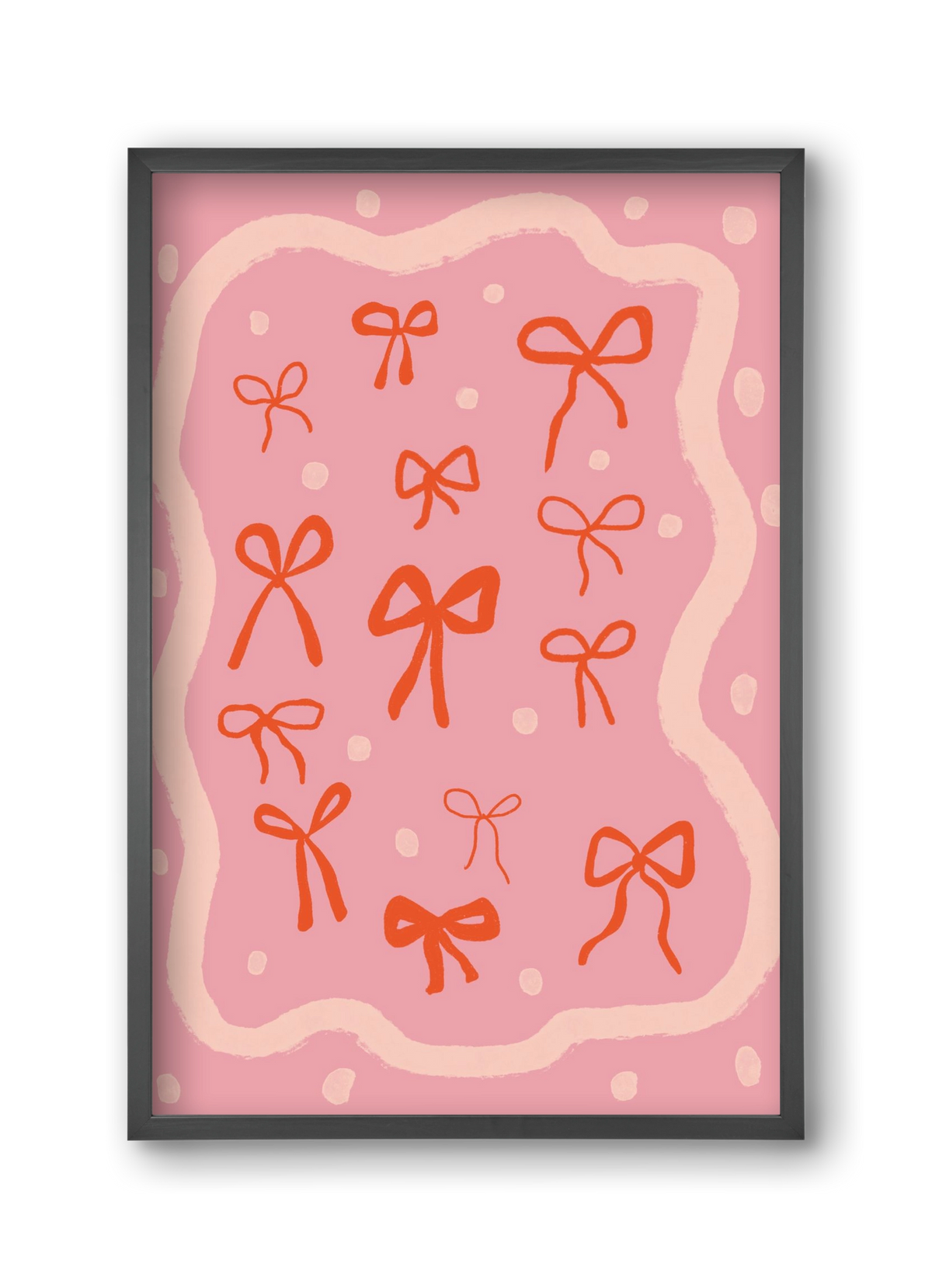 Little bows , 30x45 cm (30x45 cm), Fekete keret