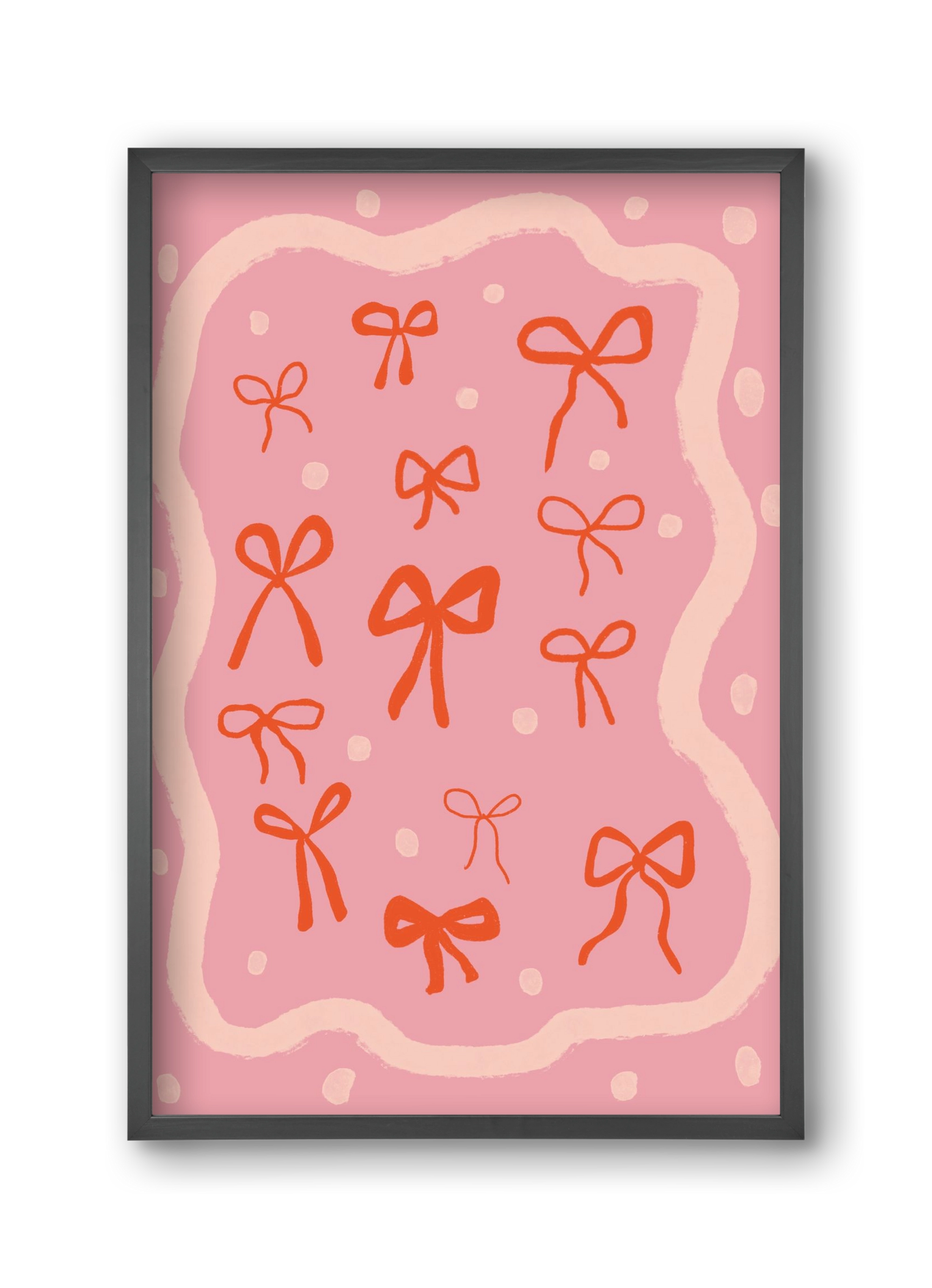 Little bows , 30x45 cm (30x45 cm), Fekete keret