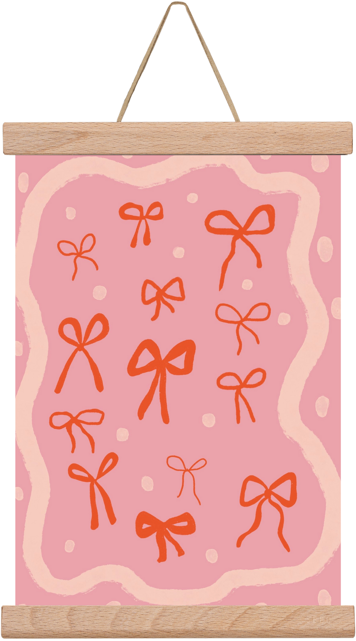 Little bows , 20x30 cm (20x30 cm), Tölgy akasztó