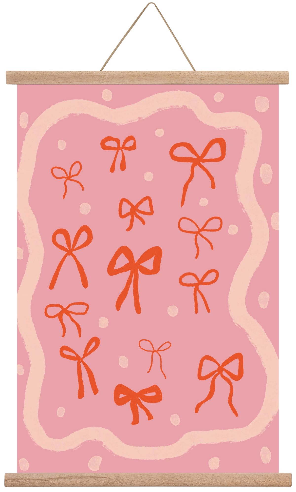 Little bows , 40x60 cm (40x60 cm), Tölgy akasztó