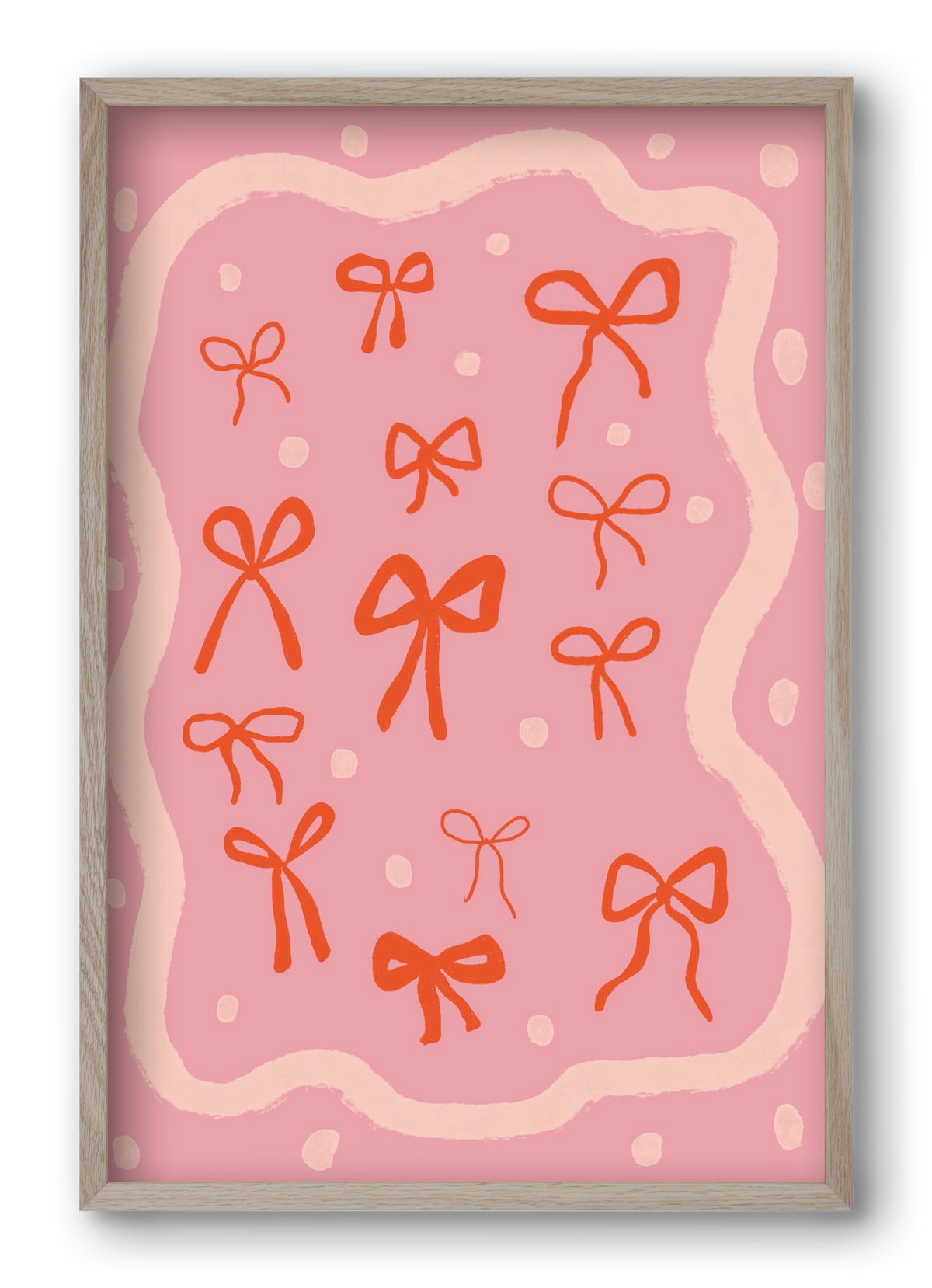 Little bows , 40x60 cm (40x60 cm), Tölgy keret