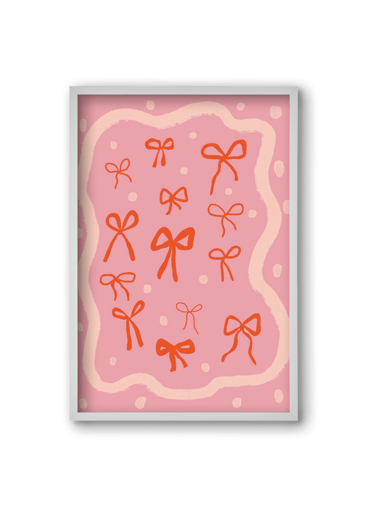 Little bows , 20x30 cm (20x30 cm), Fehér keret