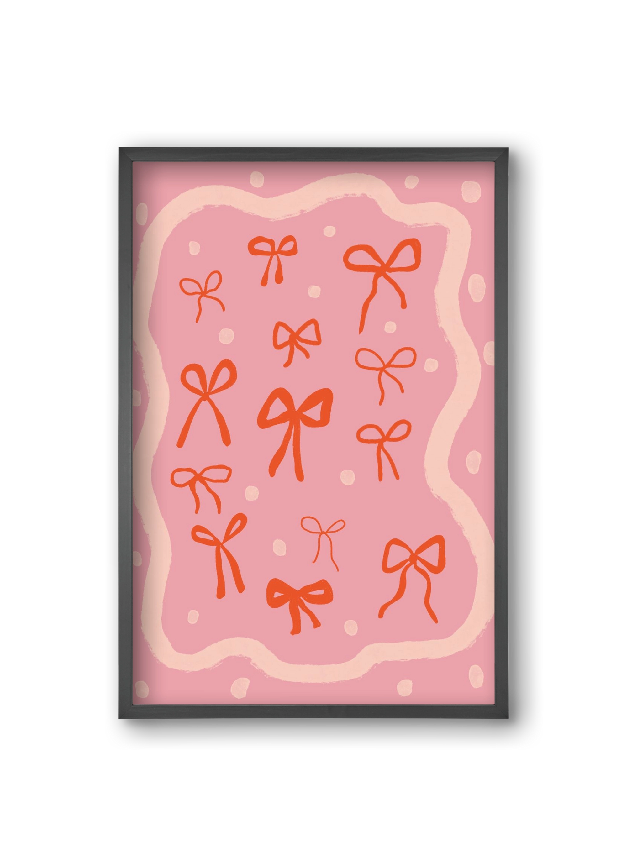 Little bows , 20x30 cm (20x30 cm), Fekete keret