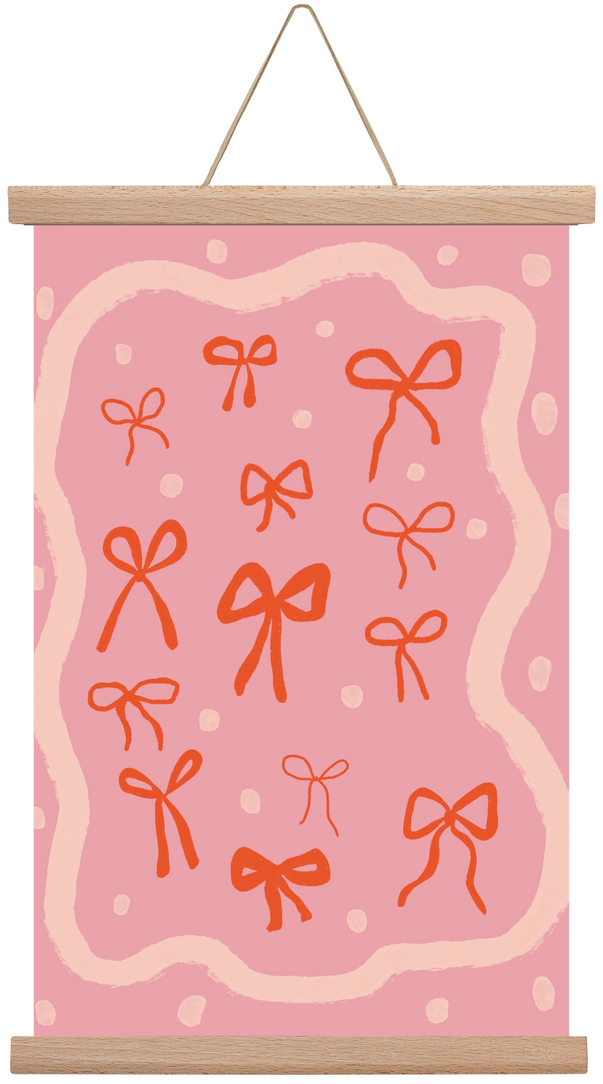 Little bows , 30x45 cm (30x45 cm), Tölgy akasztó