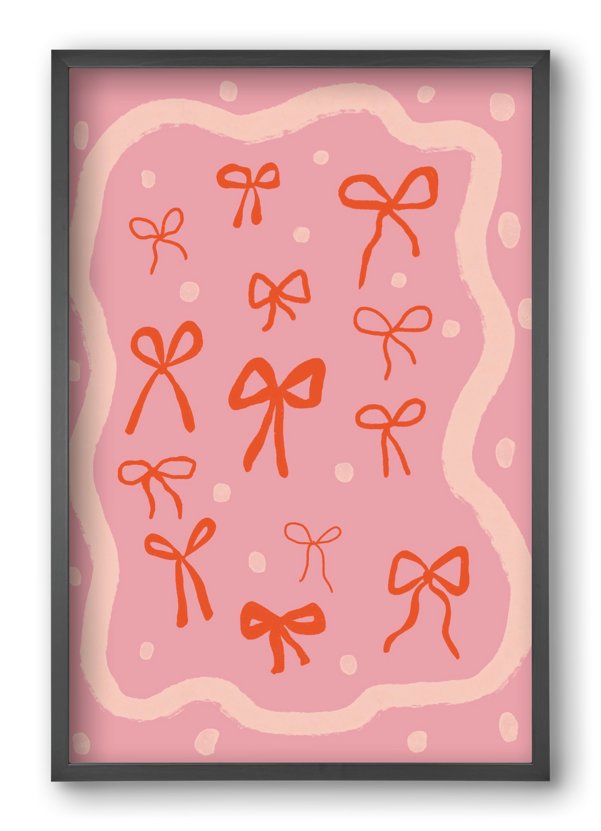 Little bows , 40x60 cm (40x60 cm), Fekete keret