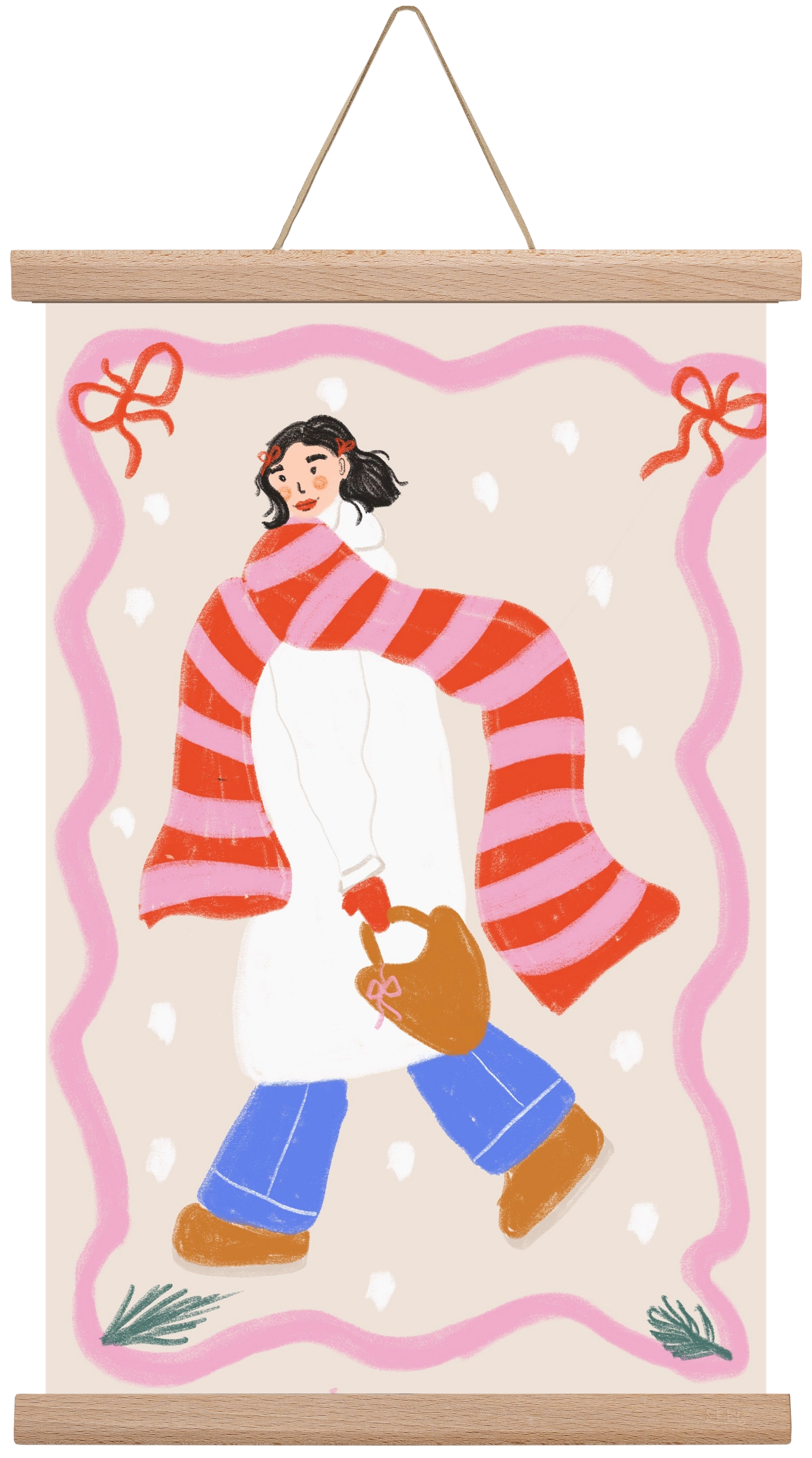 Keep warm , 30x45 cm (30x45 cm), Tölgy akasztó