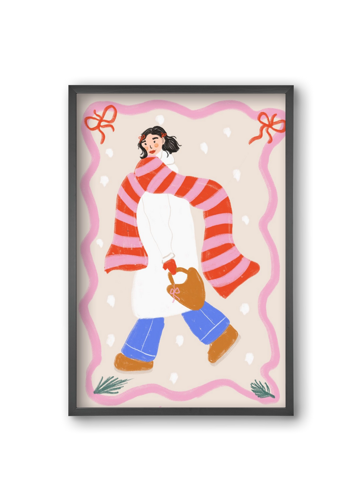 Keep warm , 20x30 cm (20x30 cm), Fekete keret