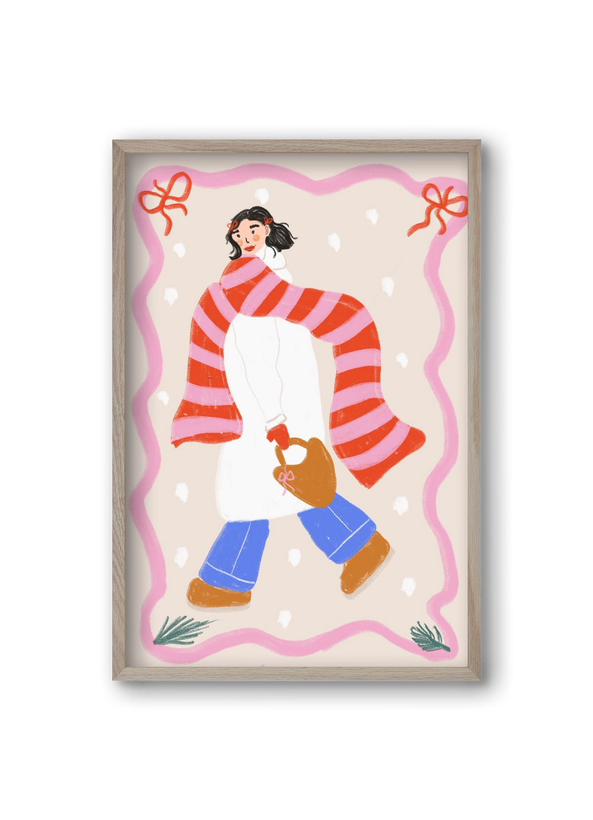 Keep warm , 20x30 cm (20x30 cm), Tölgy keret