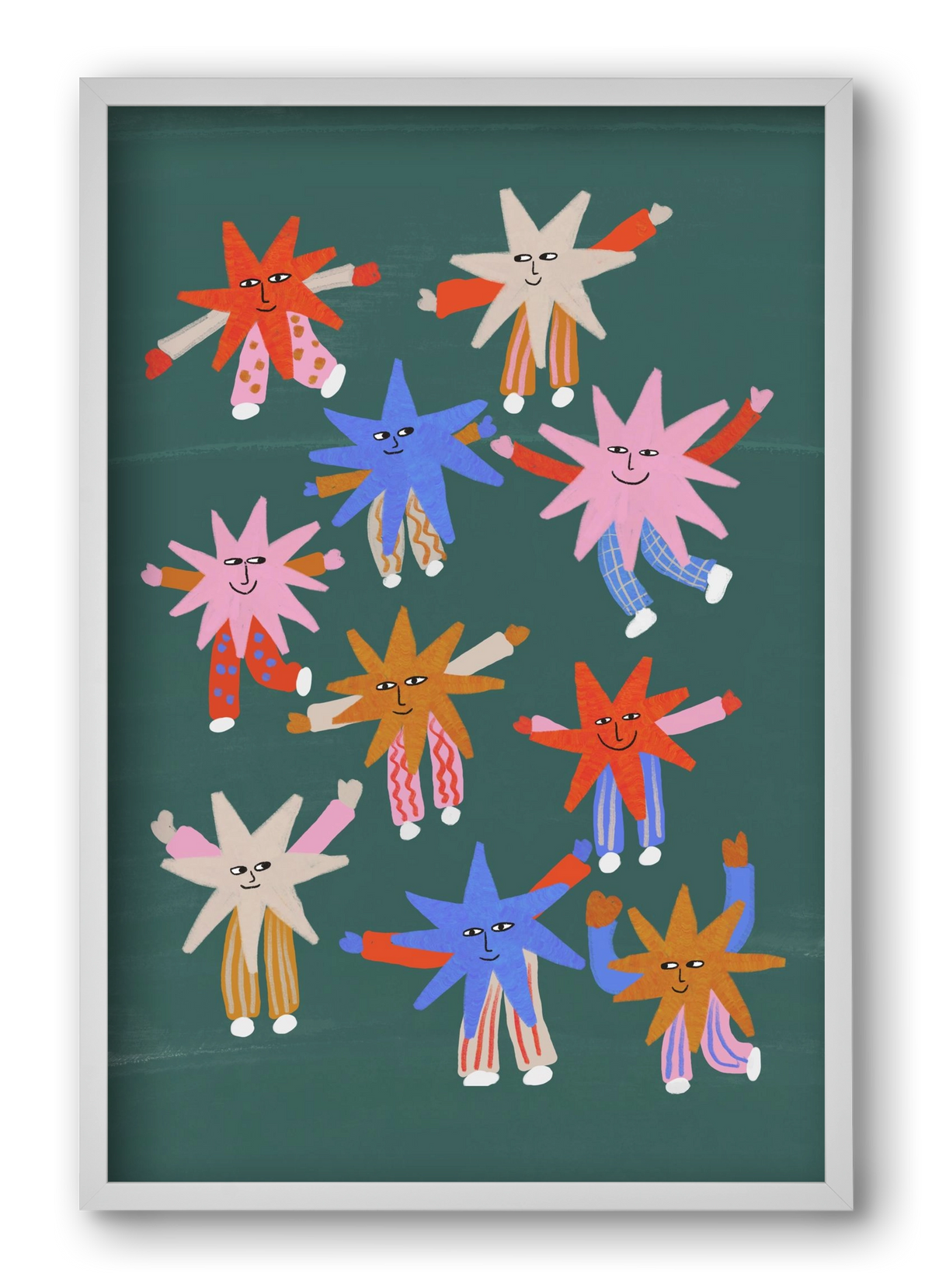 Little Stars , 40x60 cm (40x60 cm), Fehér keret