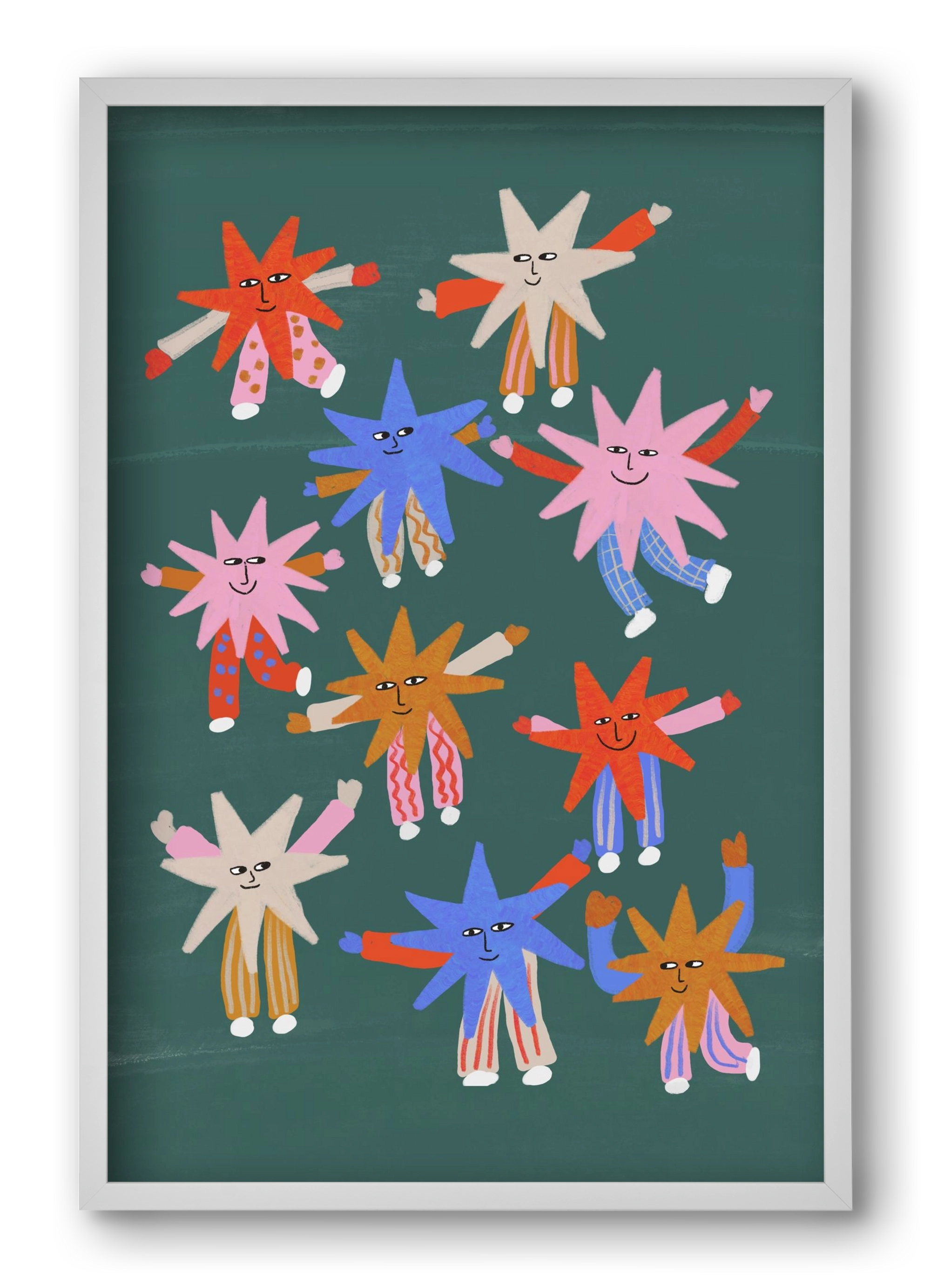 Little Stars , 40x60 cm (40x60 cm), Fehér keret