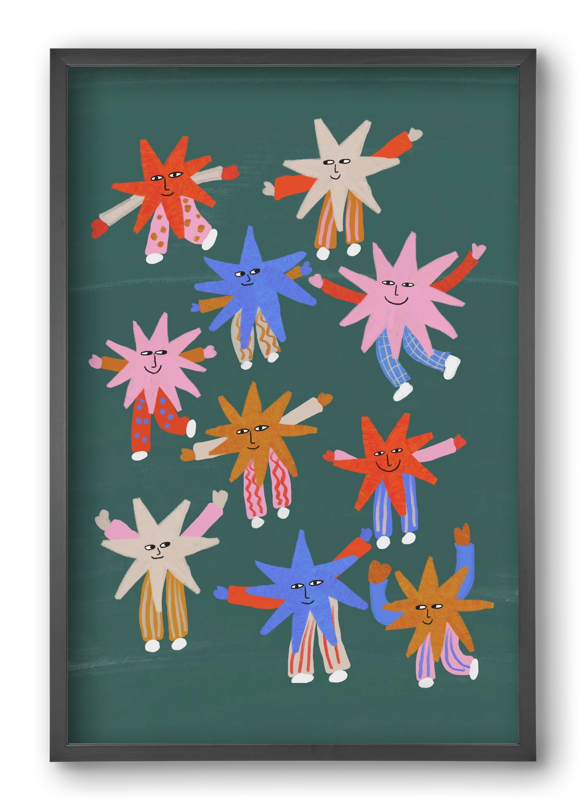 Little Stars , 40x60 cm (40x60 cm), Fekete keret