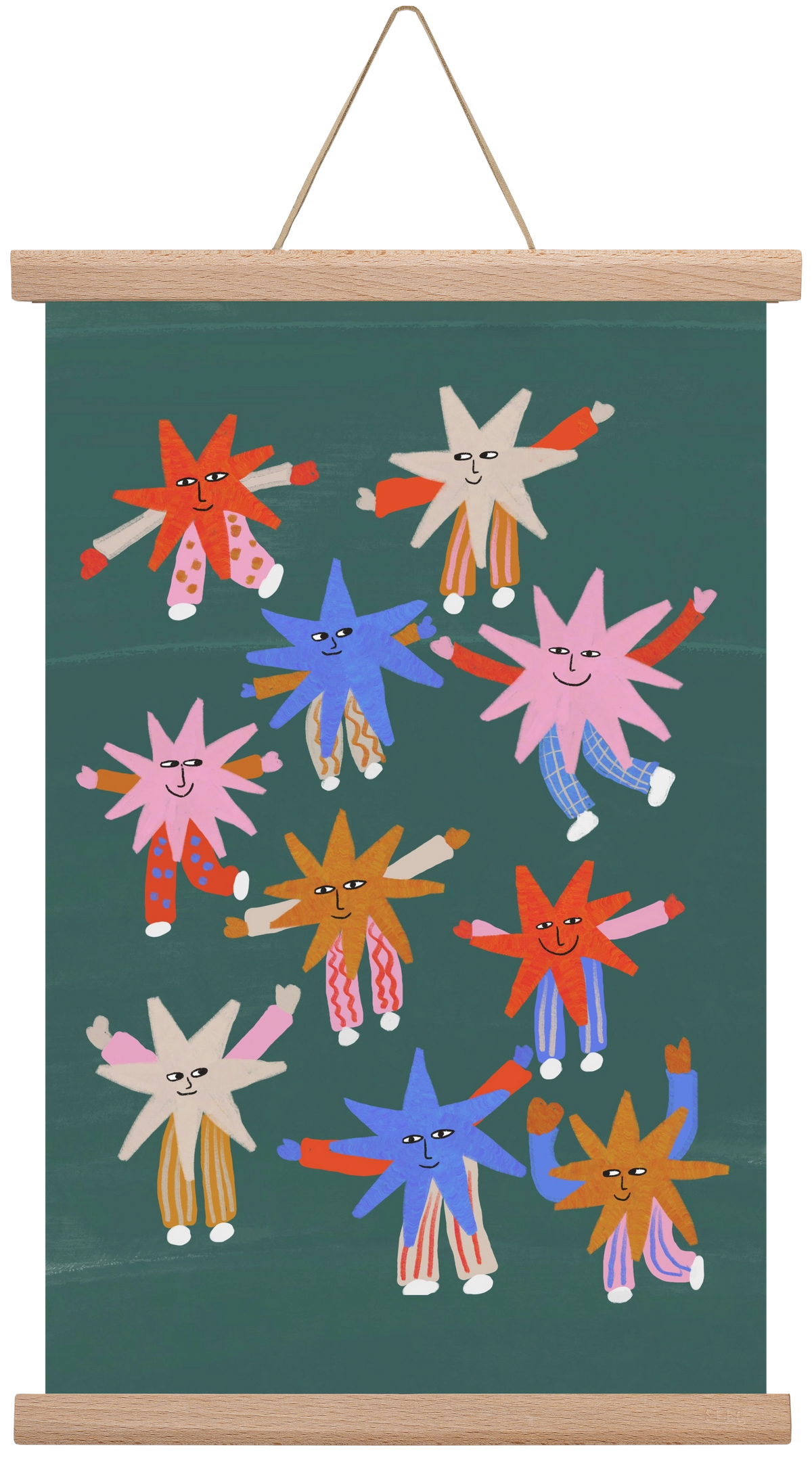 Little Stars , 30x45 cm (30x45 cm), Tölgy akasztó