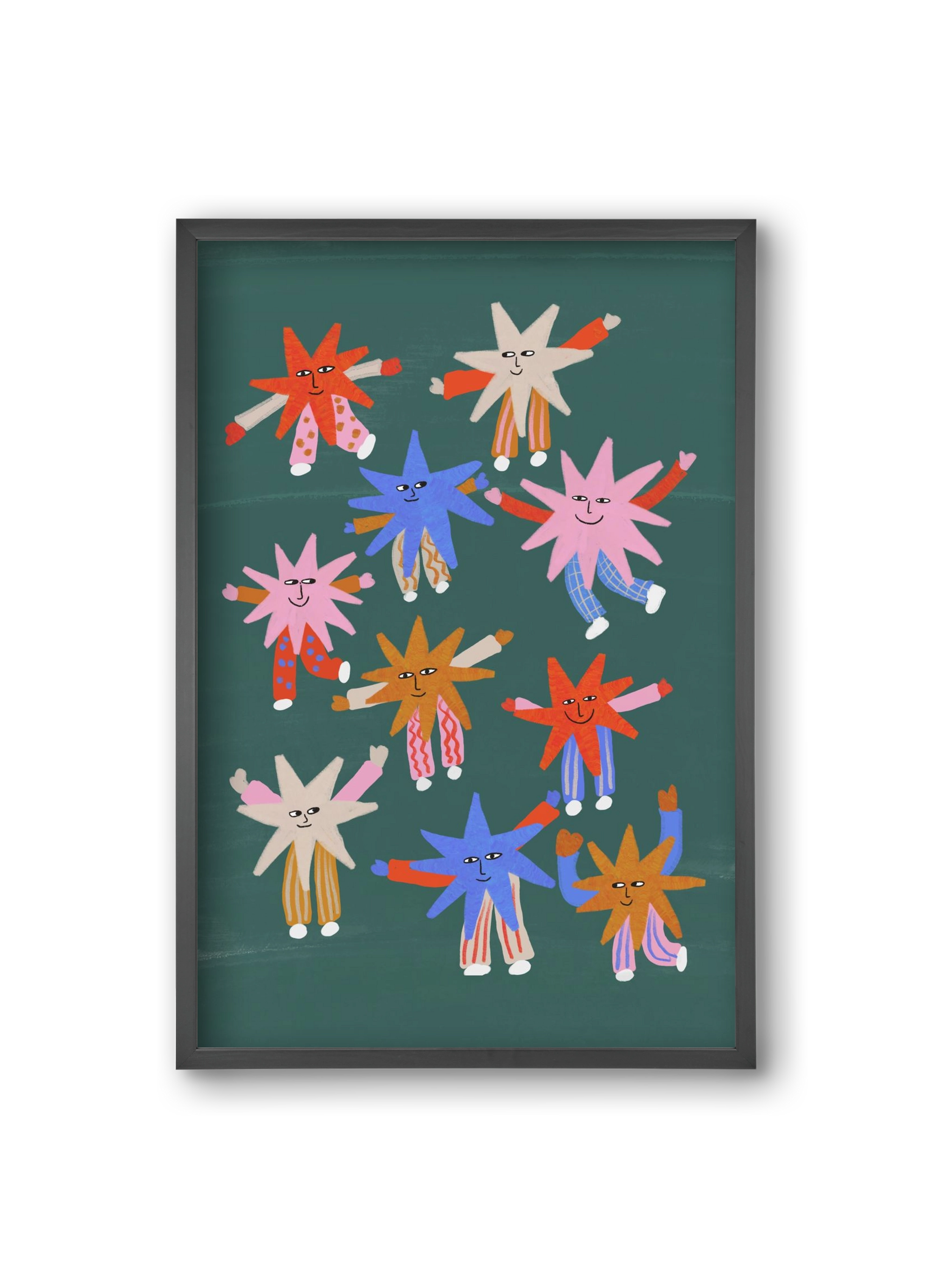 Little Stars , 20x30 cm (20x30 cm), Fekete keret