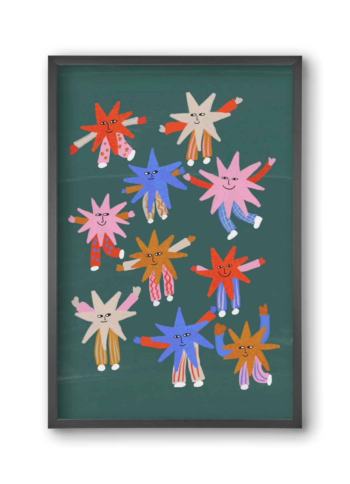 Little Stars , 30x45 cm (30x45 cm), Fekete keret