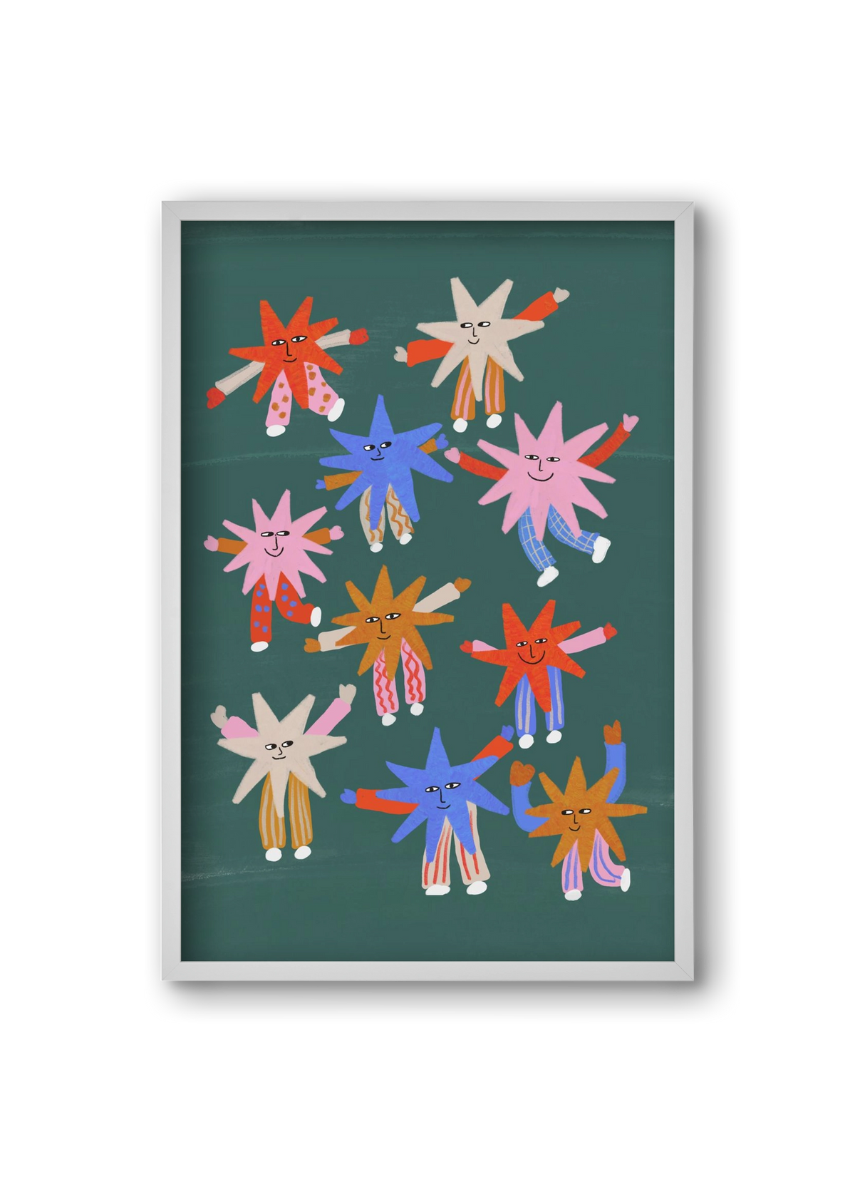 Little Stars , 20x30 cm (20x30 cm), Fehér keret