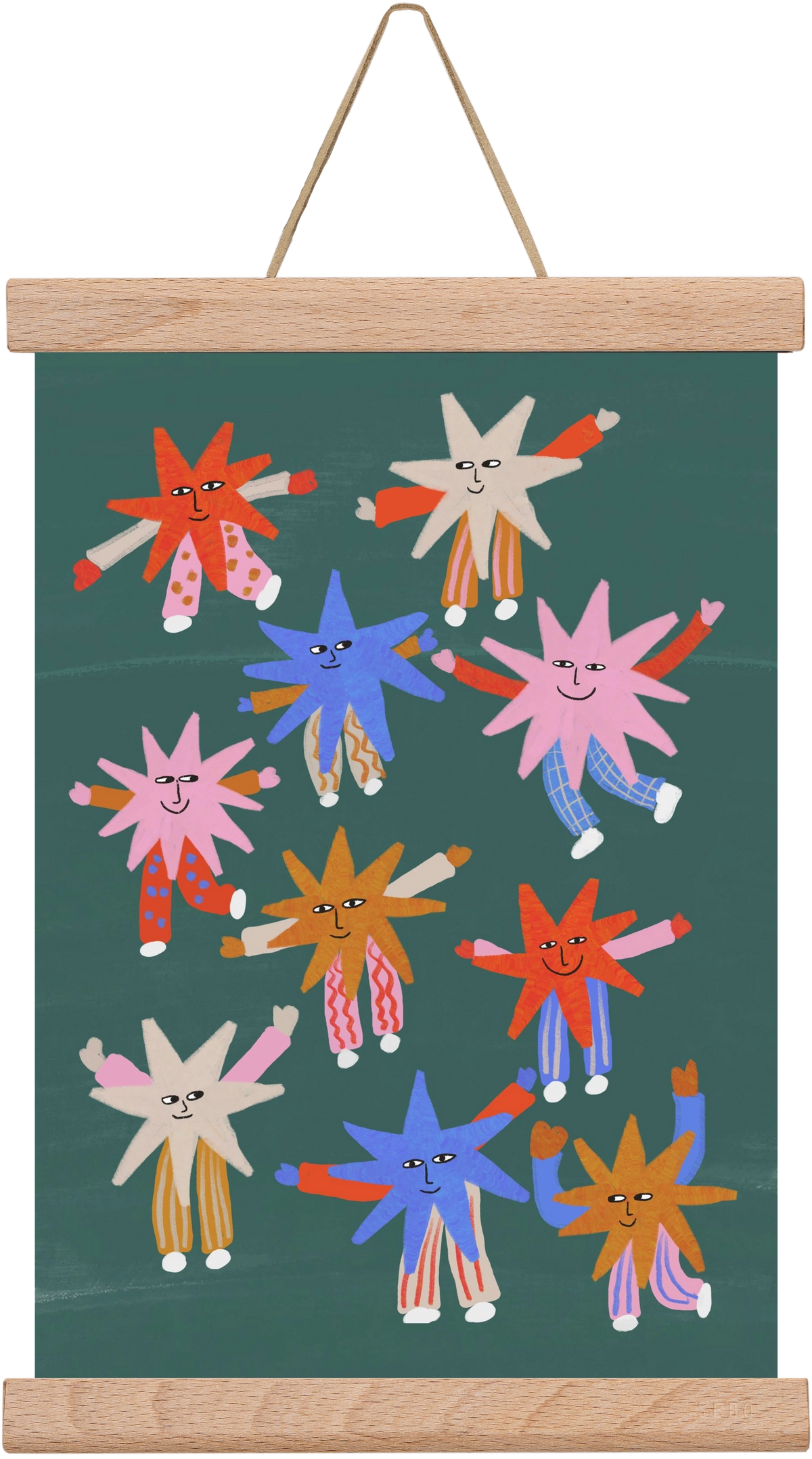 Little Stars , 20x30 cm (20x30 cm), Tölgy akasztó