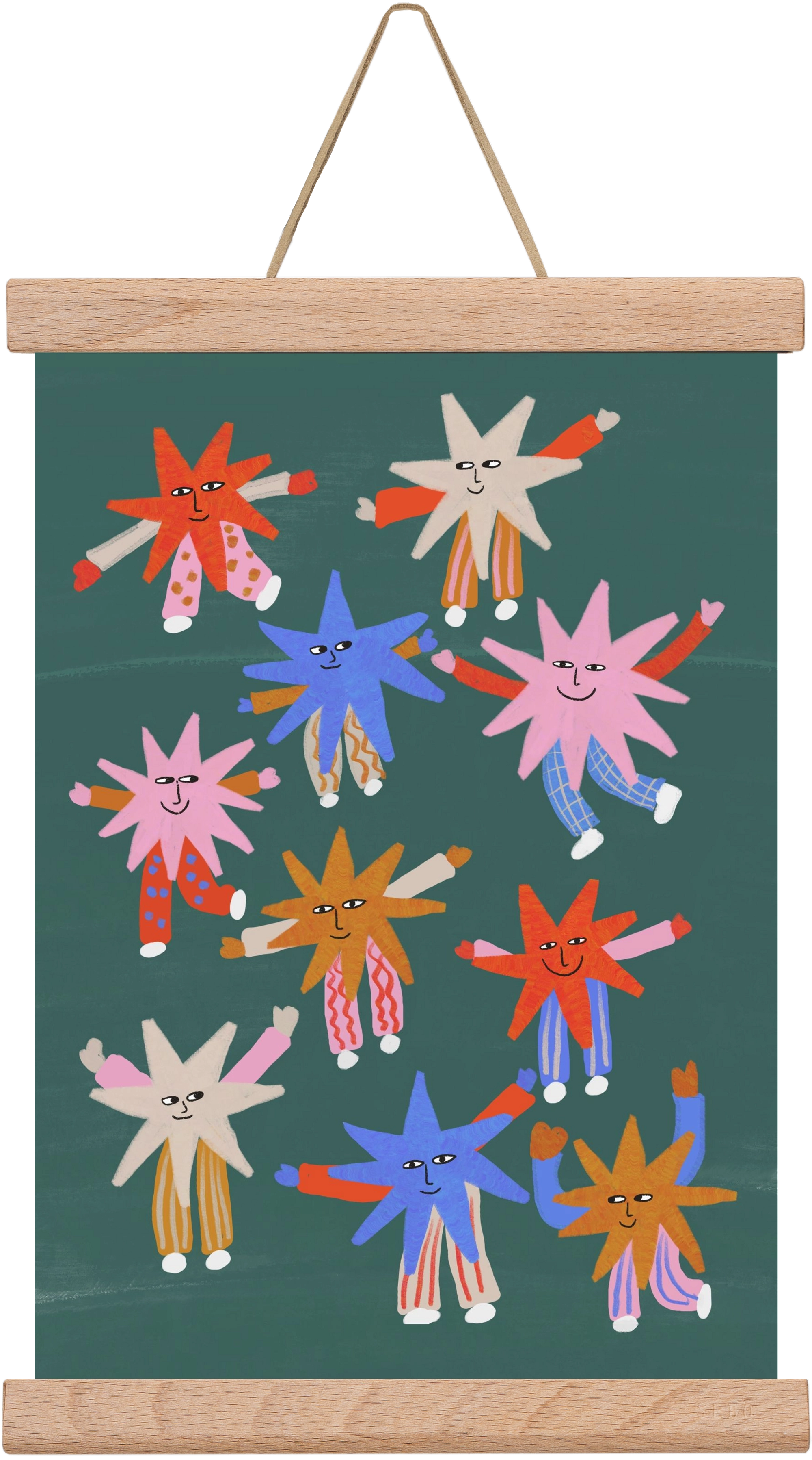 Little Stars , 20x30 cm (20x30 cm), Tölgy akasztó