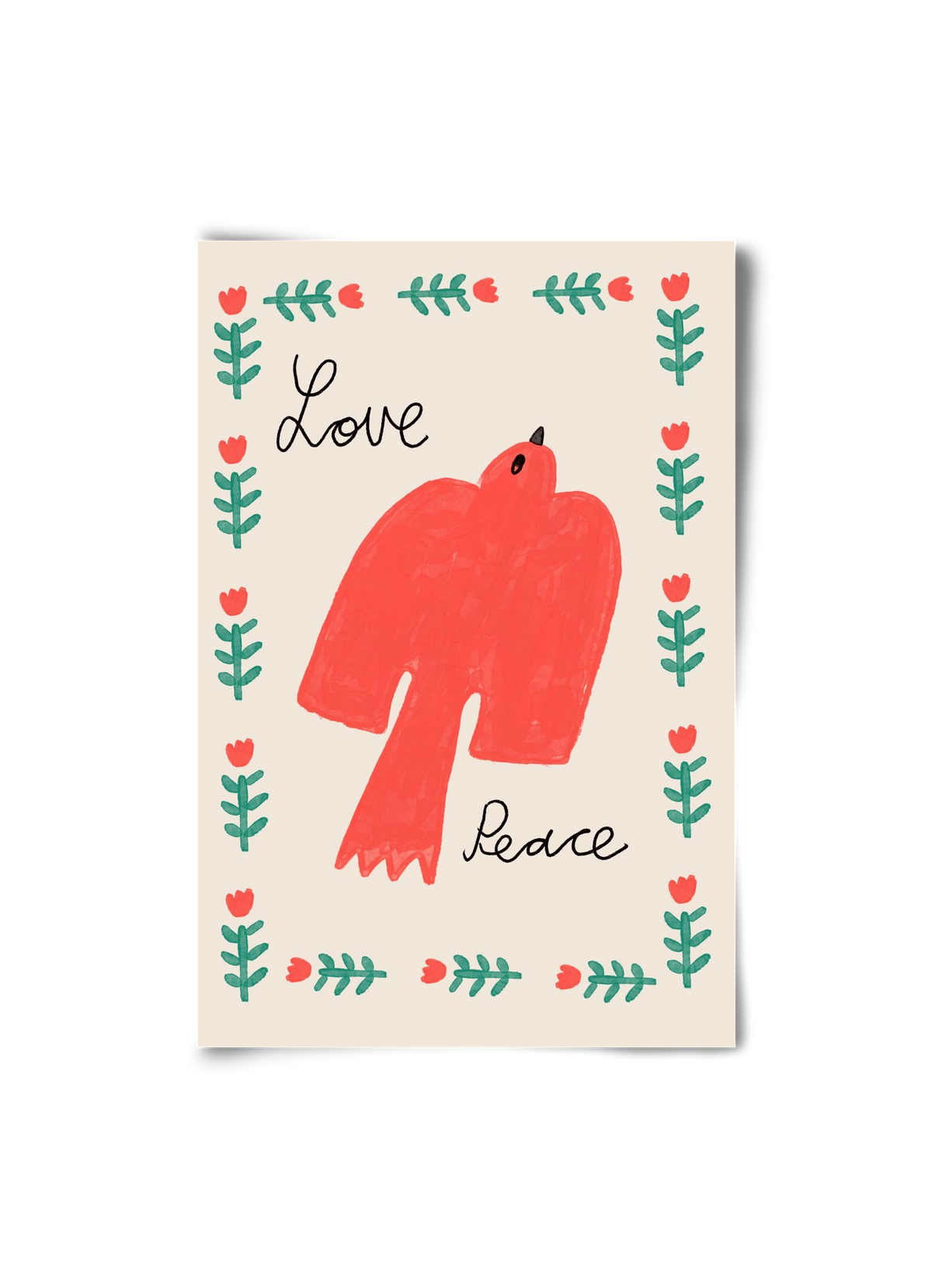 Love and Peace , 20x30 cm, Keret nélkül