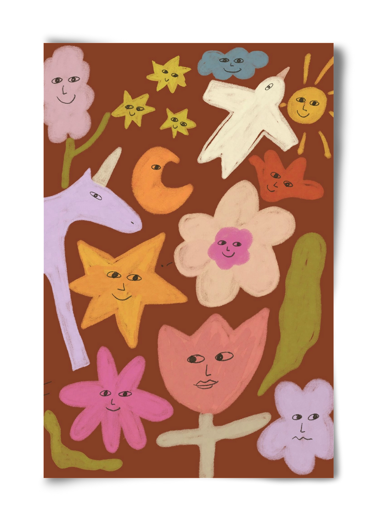 Happy crowd, 40x60 cm, Keret nélkül