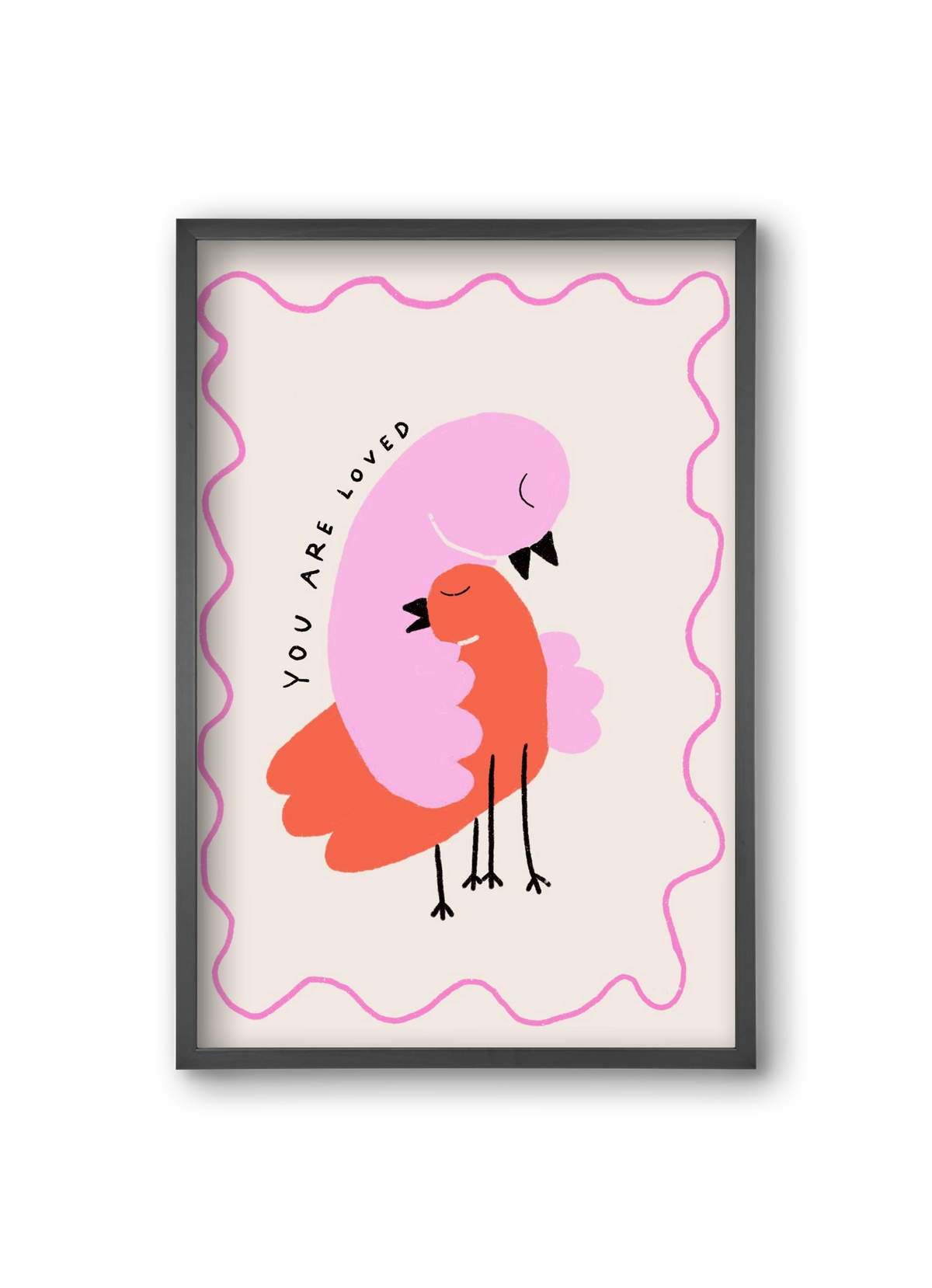 You are loved , 20x30 cm (20x30 cm), Fekete keret