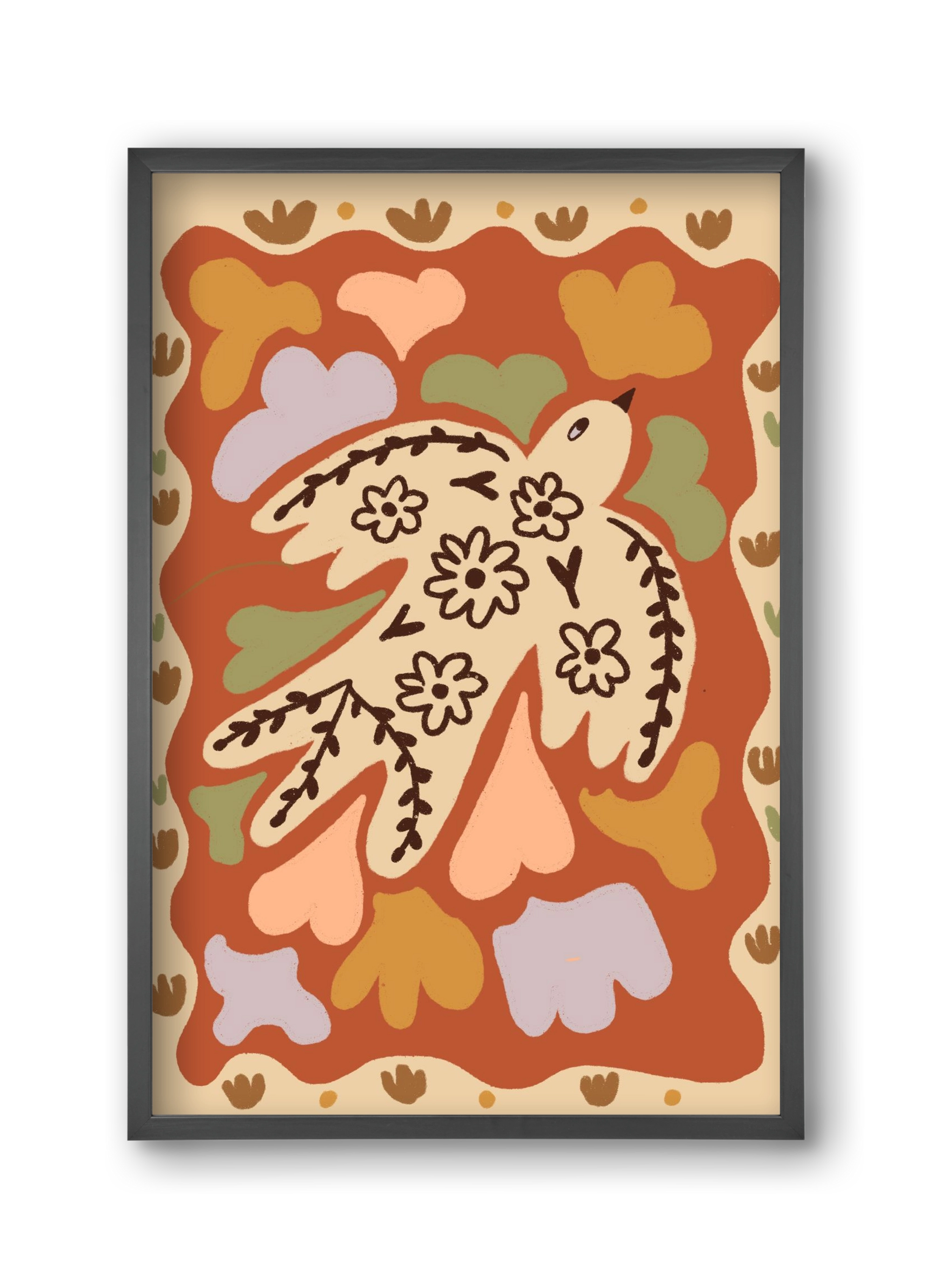 Little bird , 30x45 cm (30x45 cm), Fekete keret