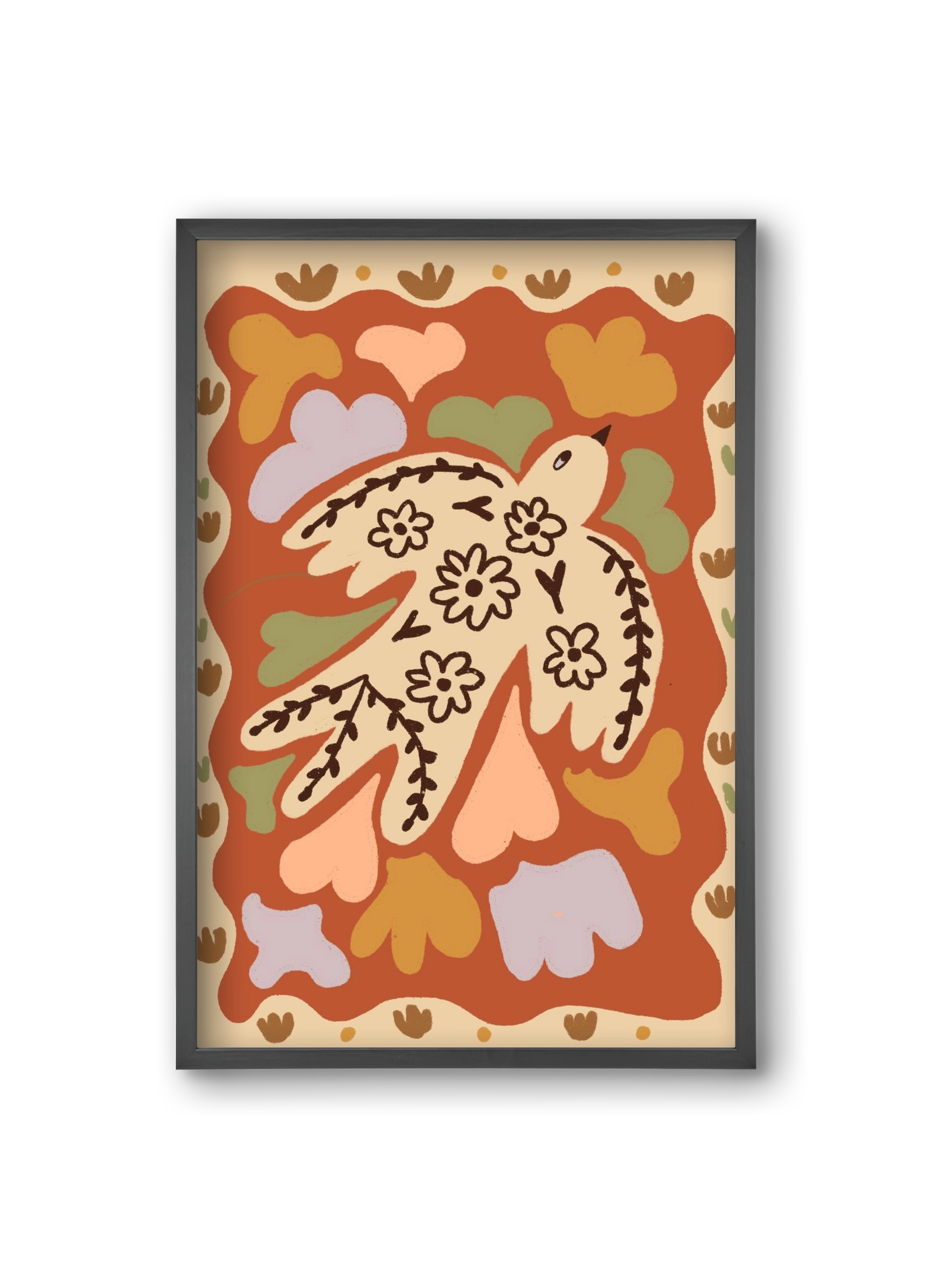 Little bird , 20x30 cm (20x30 cm), Fekete keret