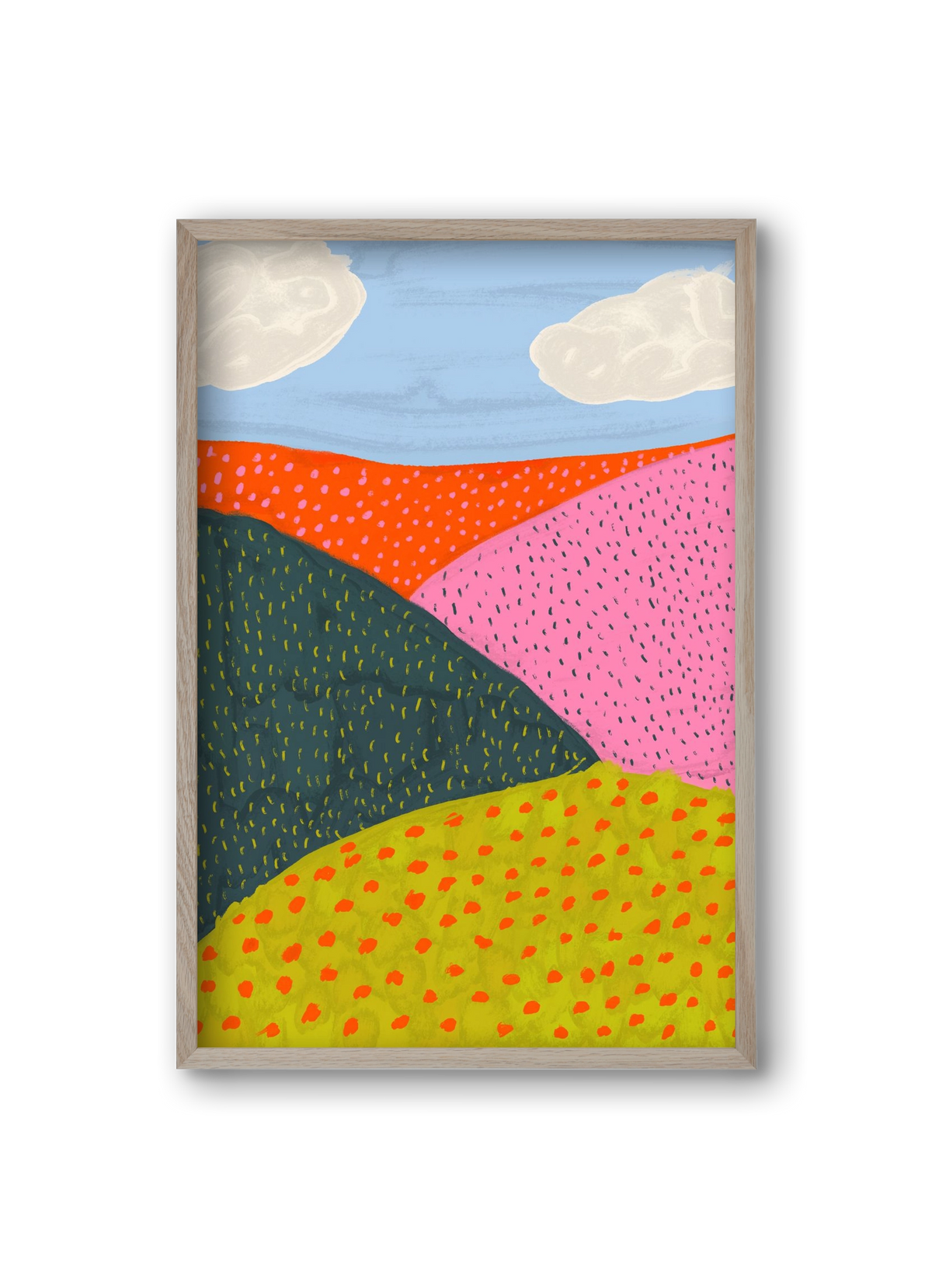 Dream Field , 20x30 cm (20x30 cm), Tölgy keret
