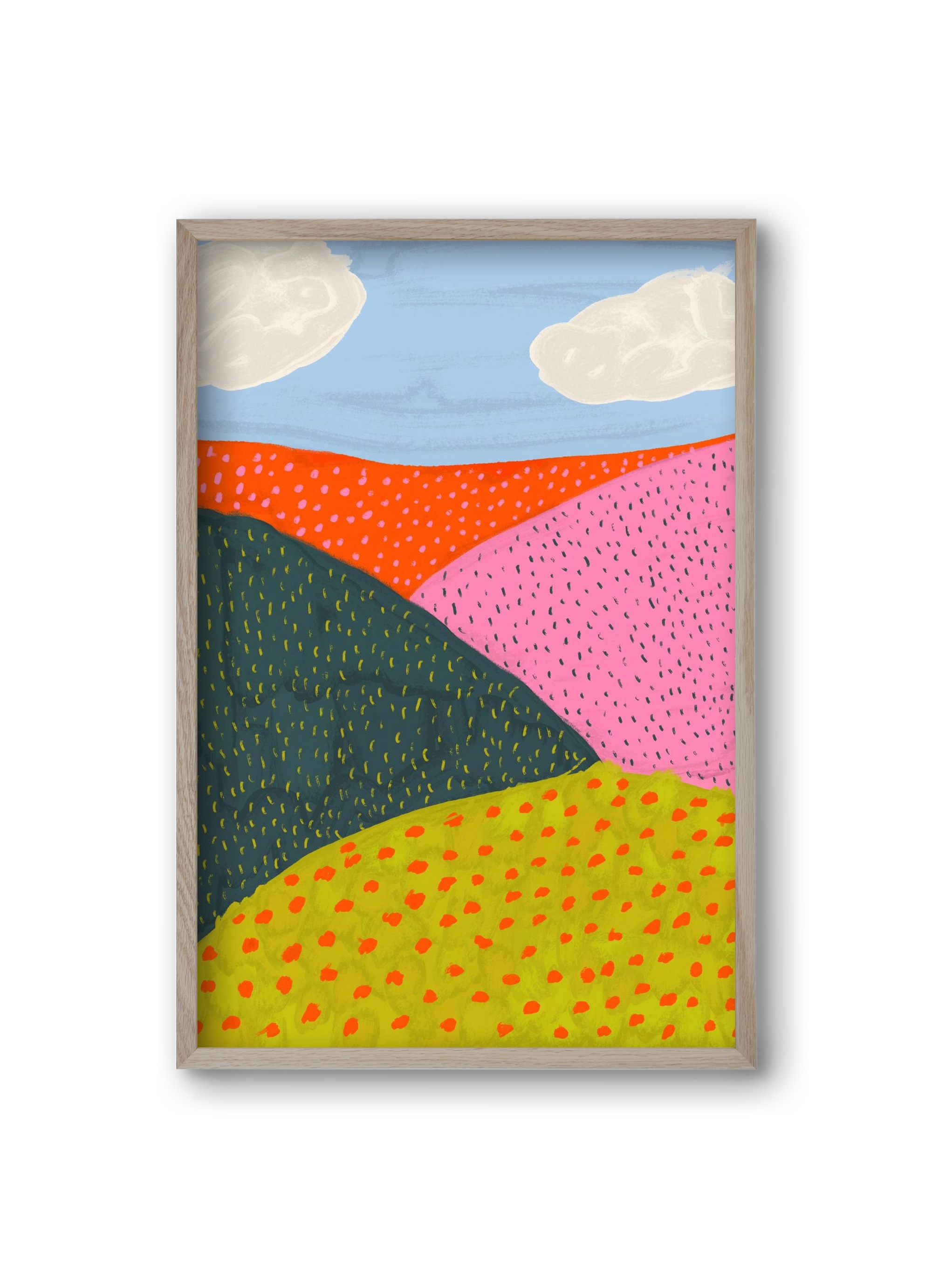 Dream Field , 20x30 cm (20x30 cm), Tölgy keret