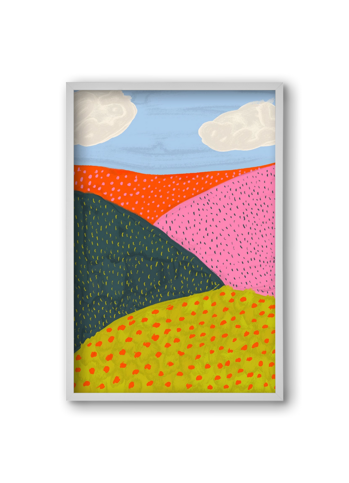 Dream Field , 20x30 cm (20x30 cm), Fehér keret