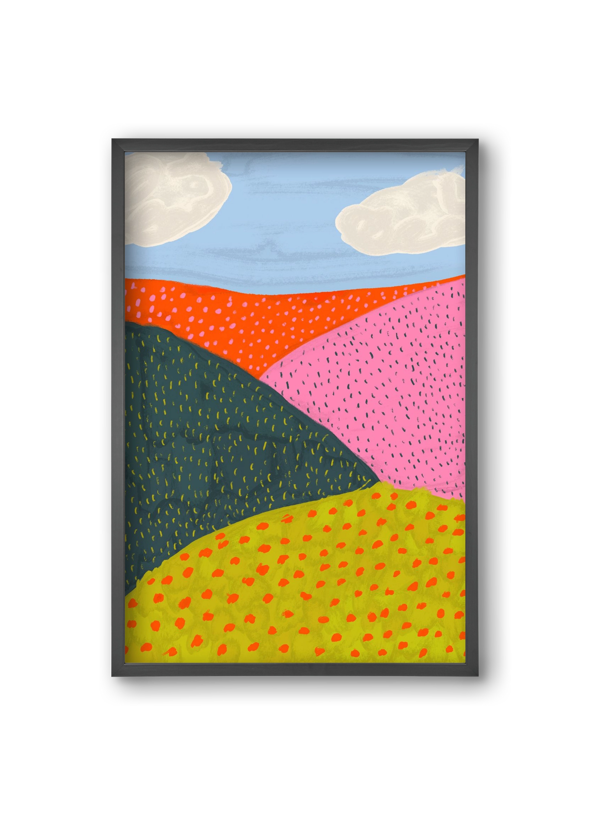Dream Field , 20x30 cm (20x30 cm), Fekete keret