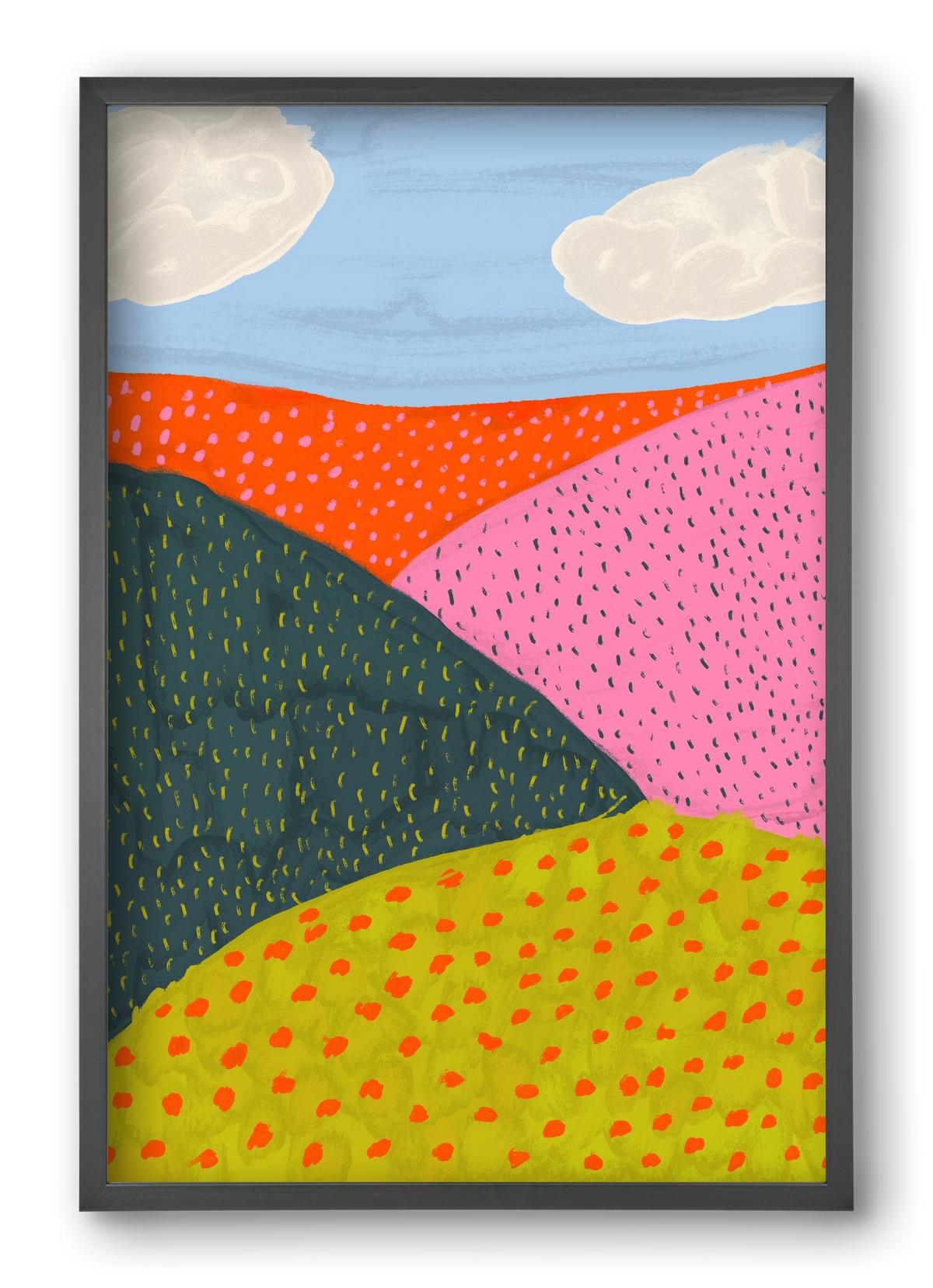 Dream Field , 40x60 cm (40x60 cm), Fekete keret