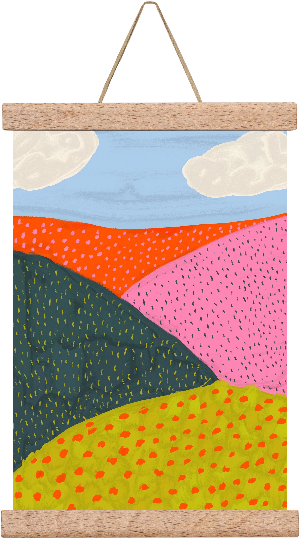 Dream Field , 20x30 cm (20x30 cm), Tölgy akasztó