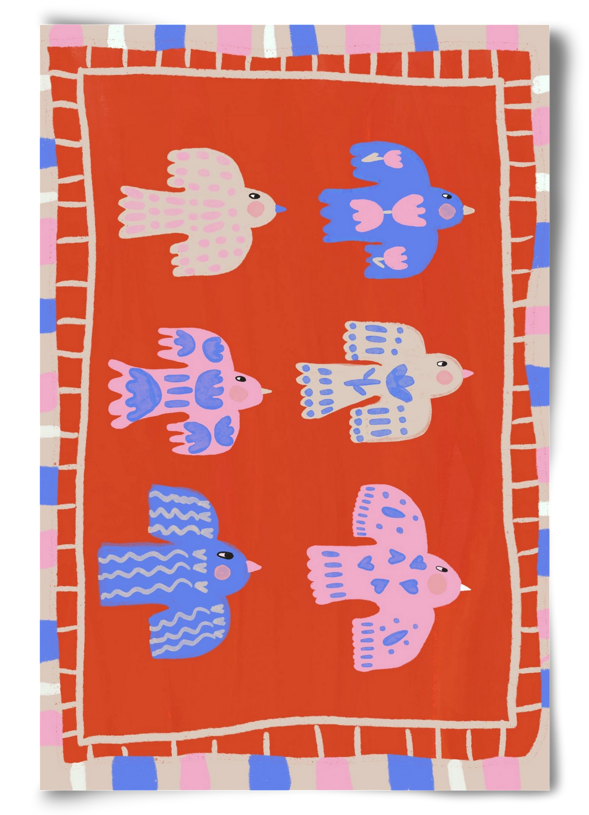 Flying Birds , 60x90 cm, Keret nélkül