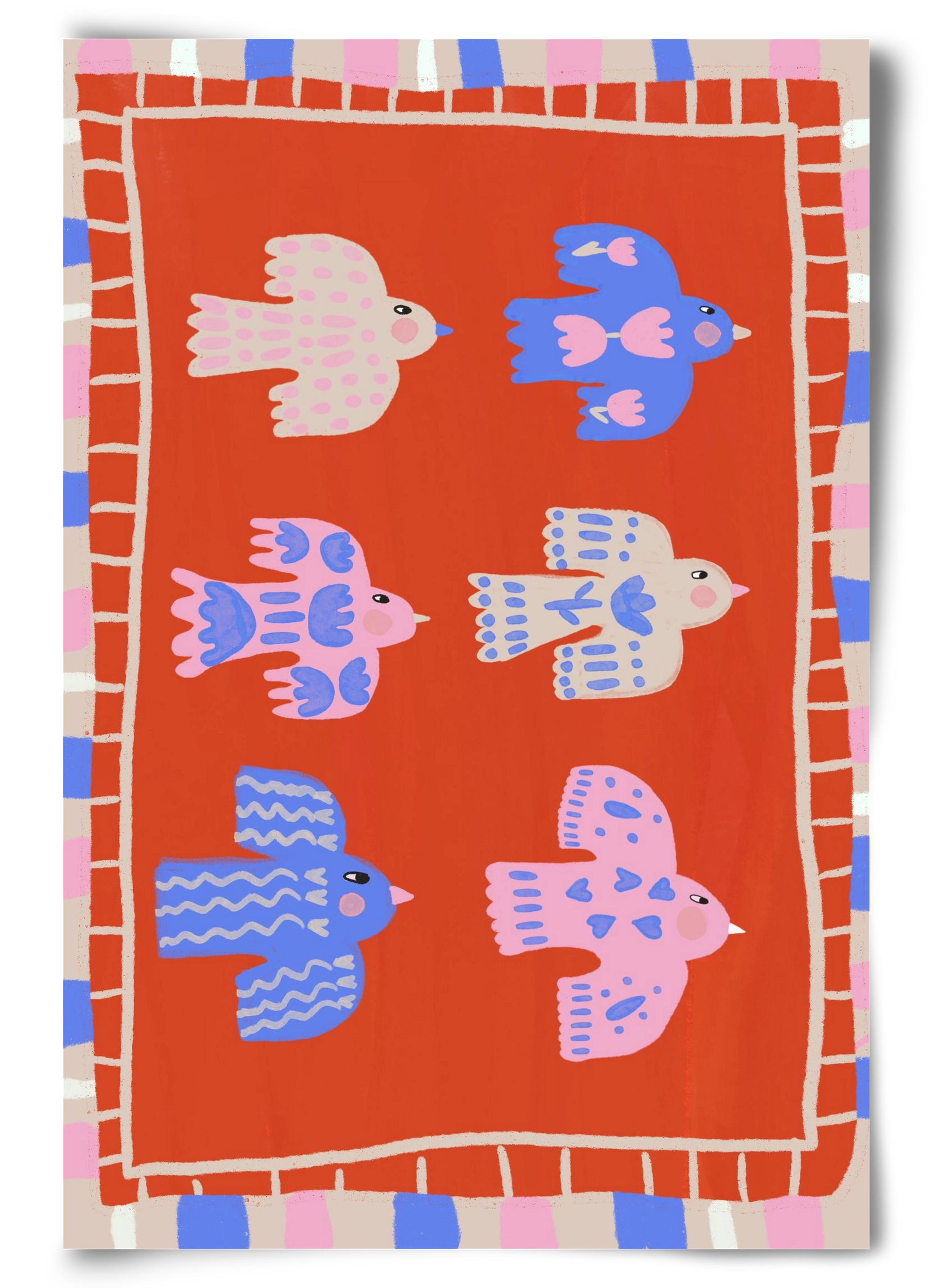 Flying Birds , 60x90 cm, Keret nélkül