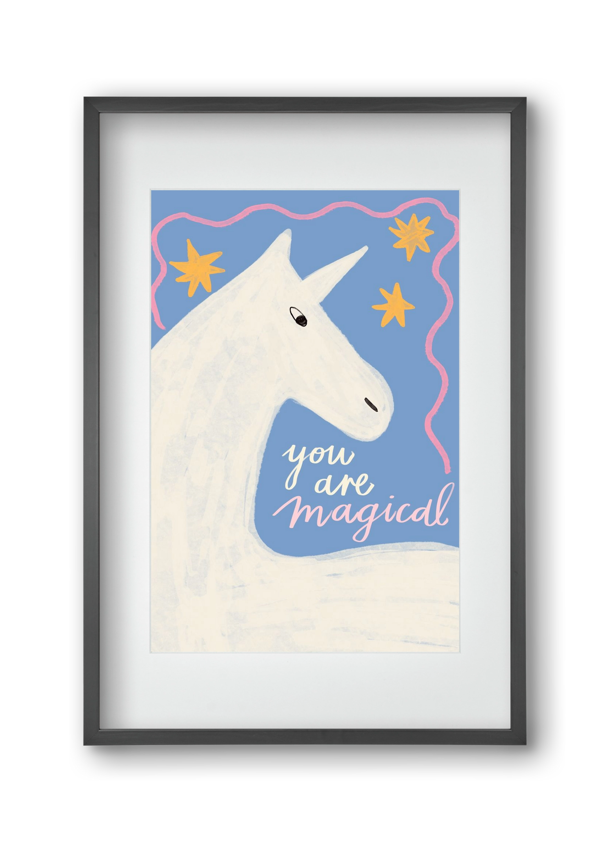 You are magical , 30x45 cm (20x30 cm), Fekete keret, paszpartuval
