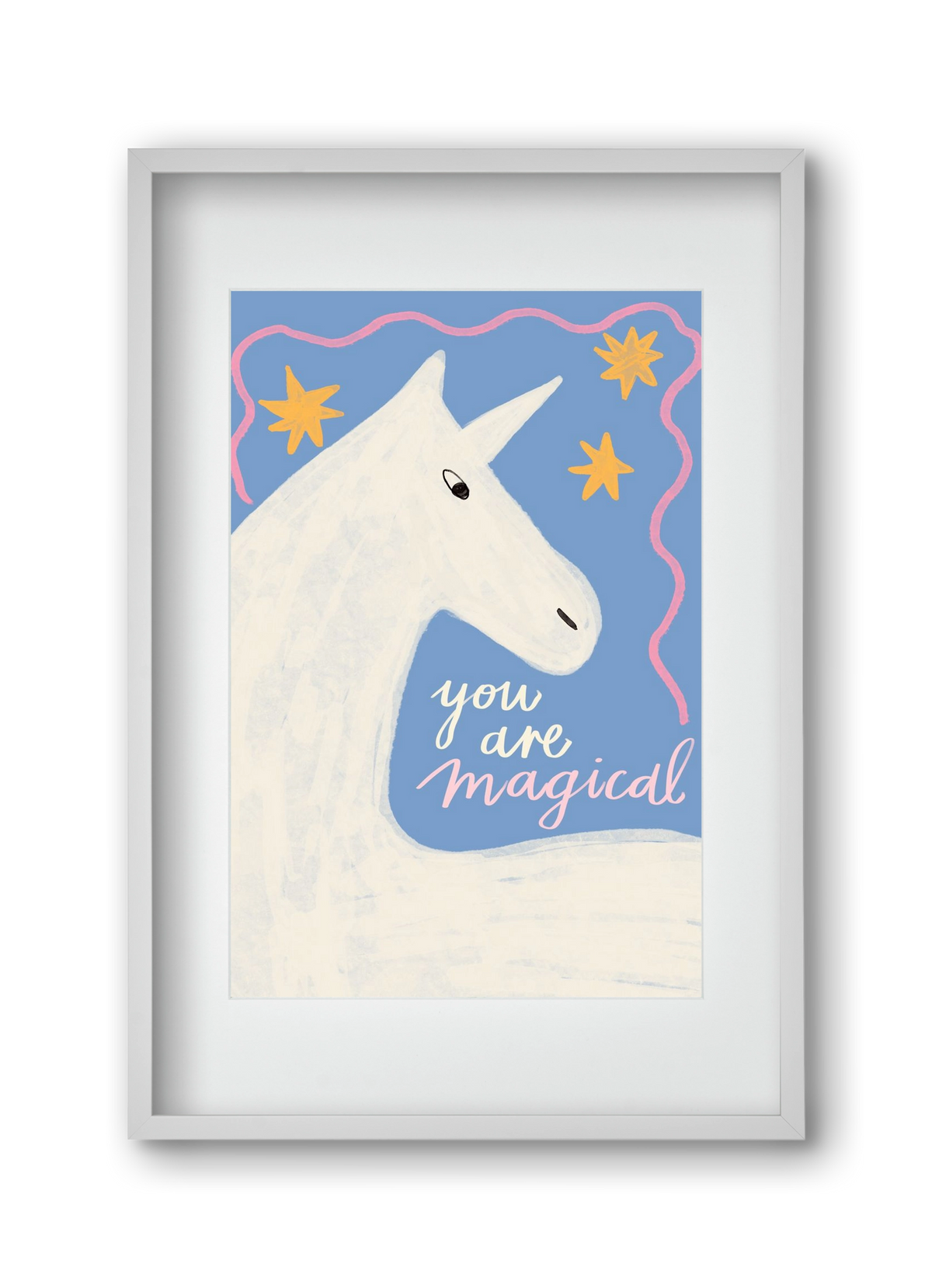 You are magical , 30x45 cm (20x30 cm), Fehér keret, paszpartuval
