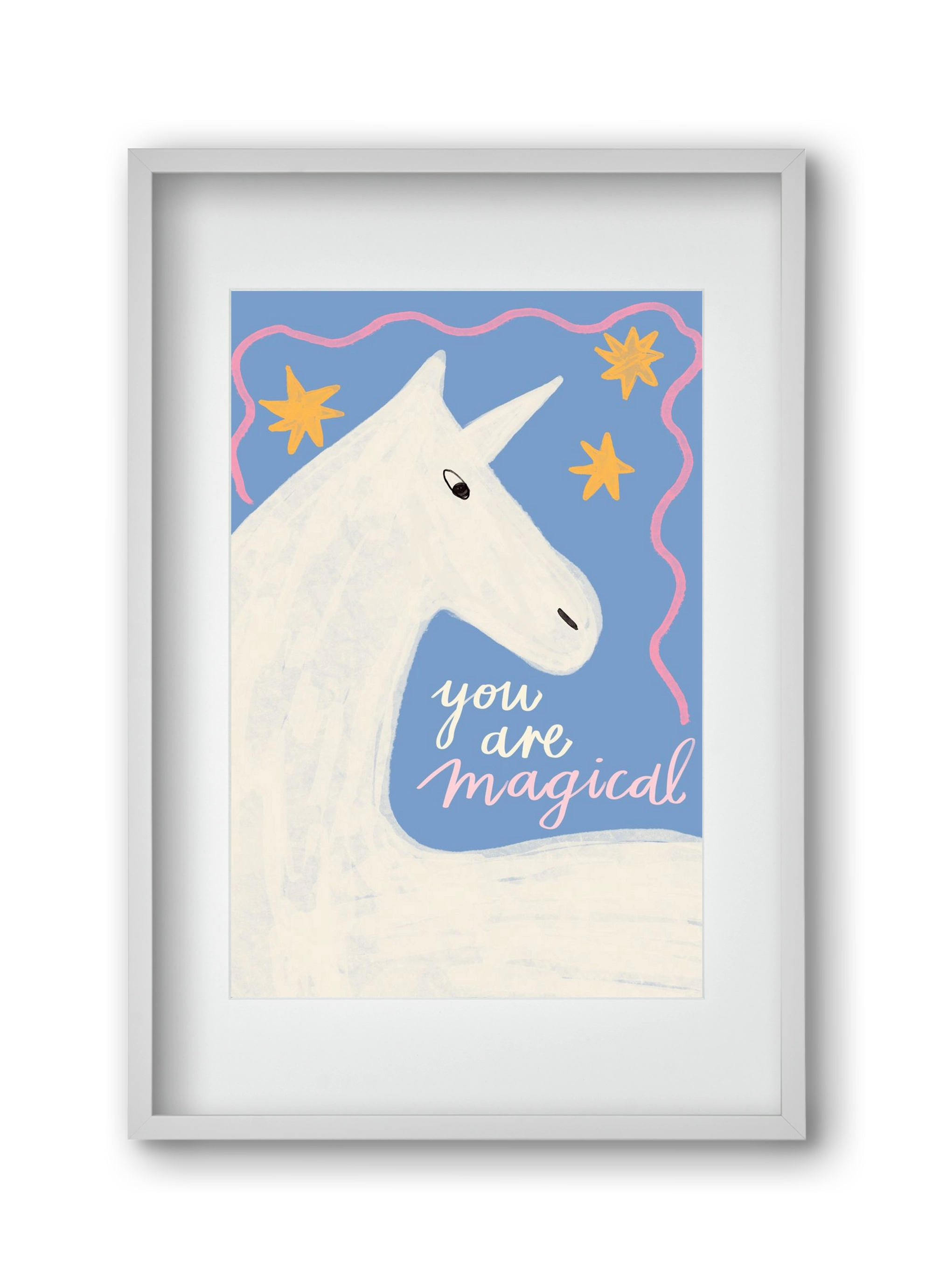 You are magical , 30x45 cm (20x30 cm), Fehér keret, paszpartuval
