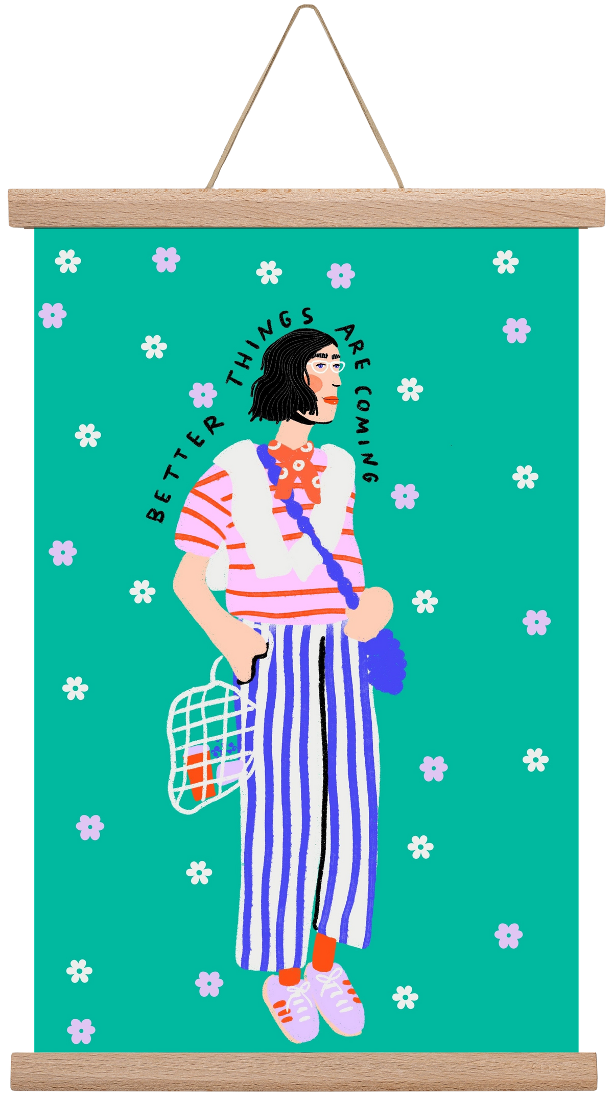 Better things are coming , 30x45 cm (30x45 cm), Tölgy akasztó