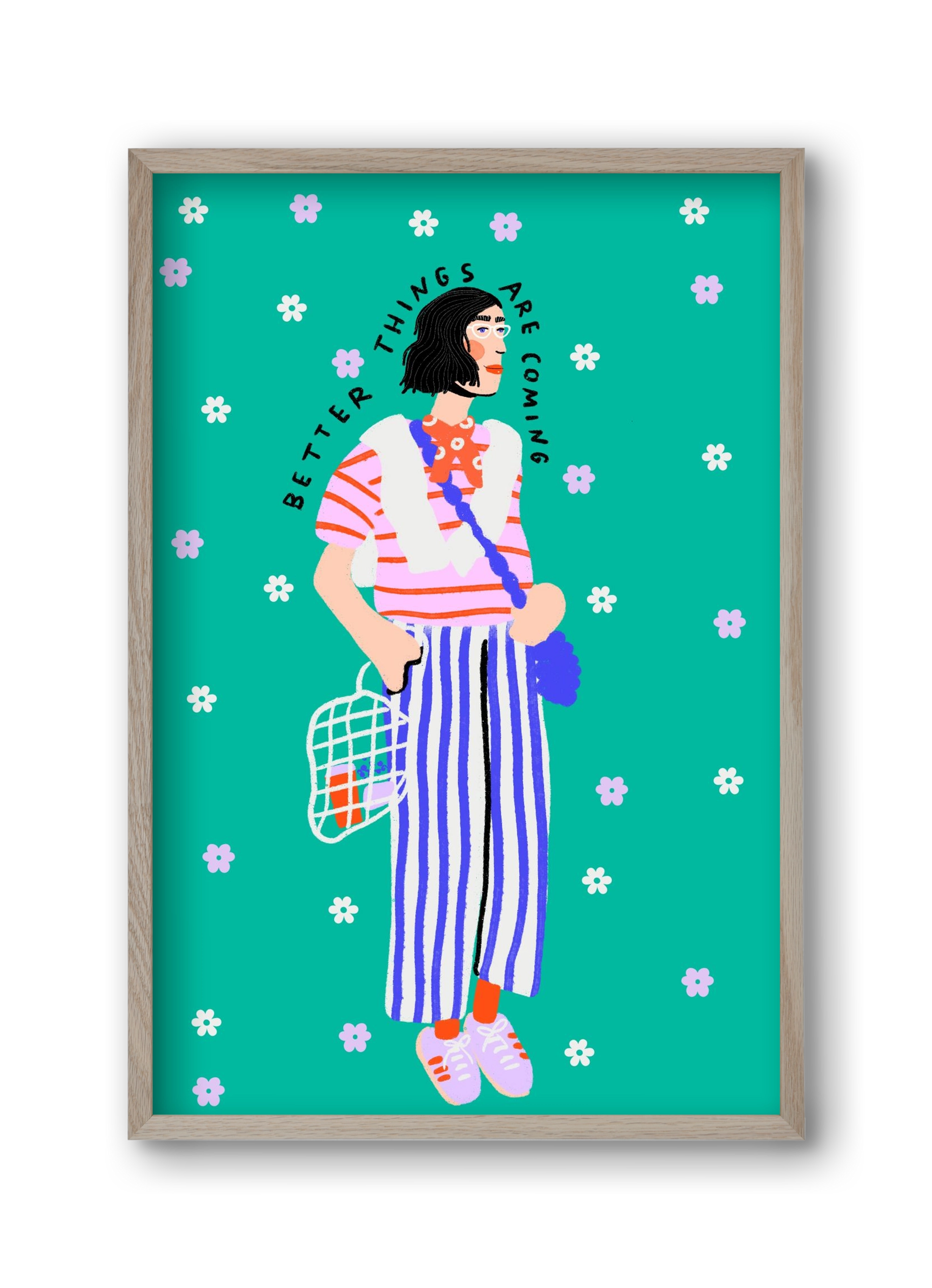 Better things are coming , 30x45 cm (30x45 cm), Tölgy keret