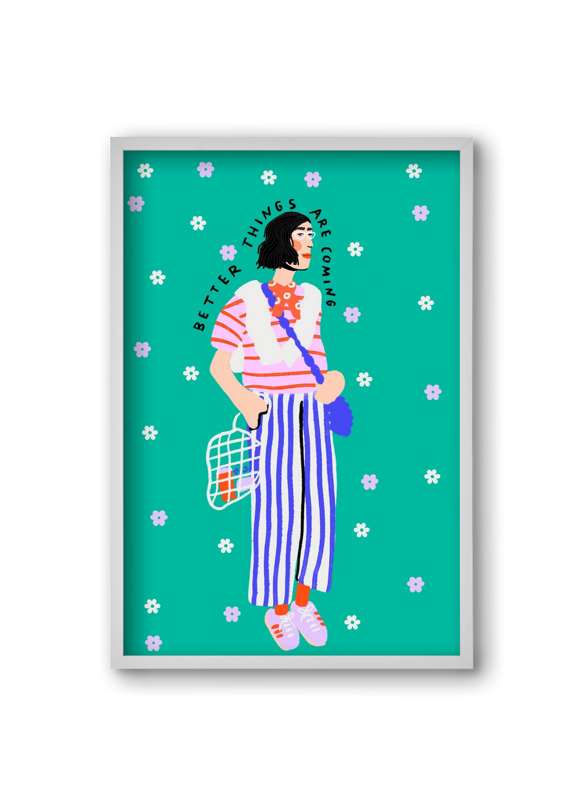 Better things are coming , 20x30 cm (20x30 cm), Fehér keret